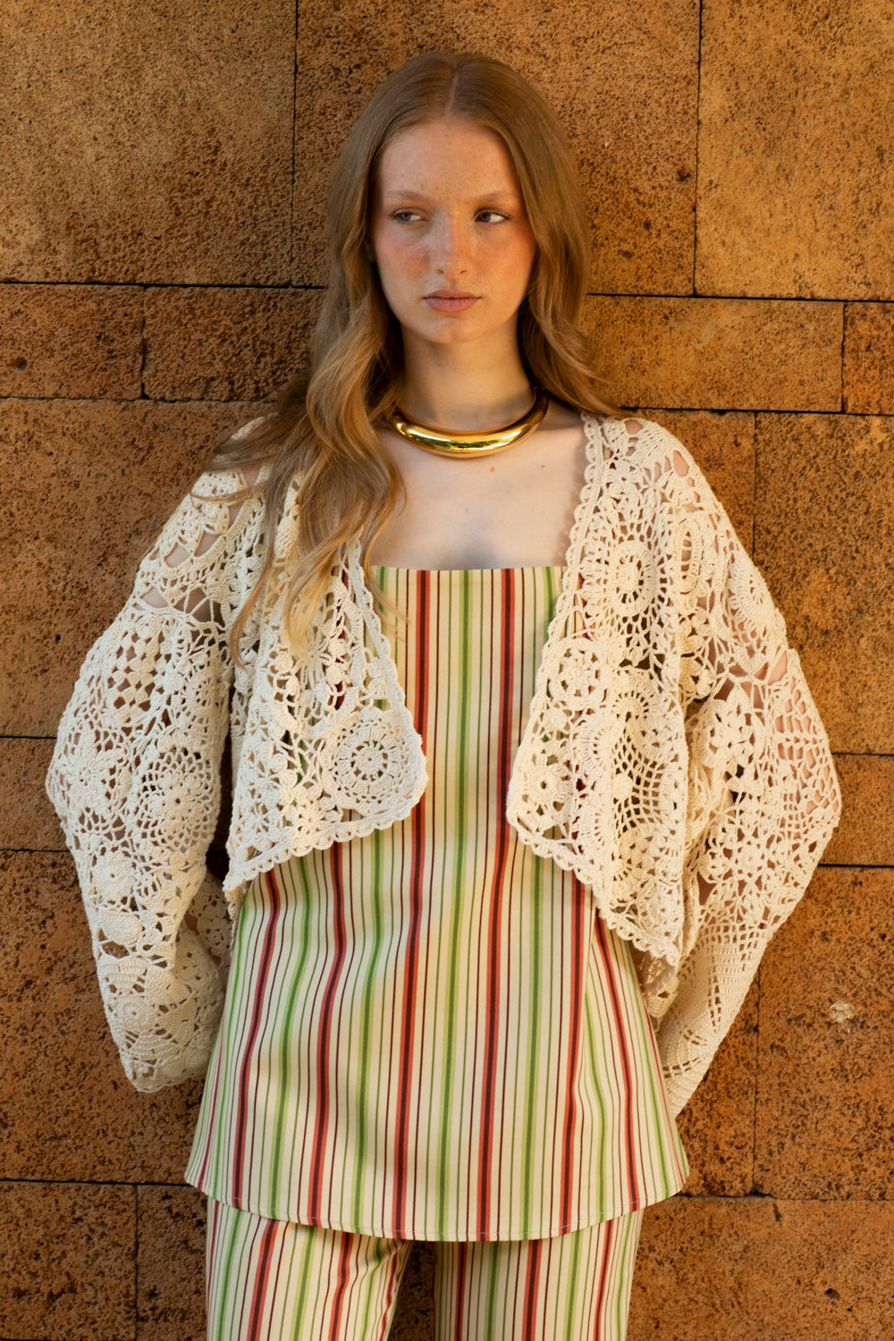 SELENE SET LIN RAYE MULTICOLOR