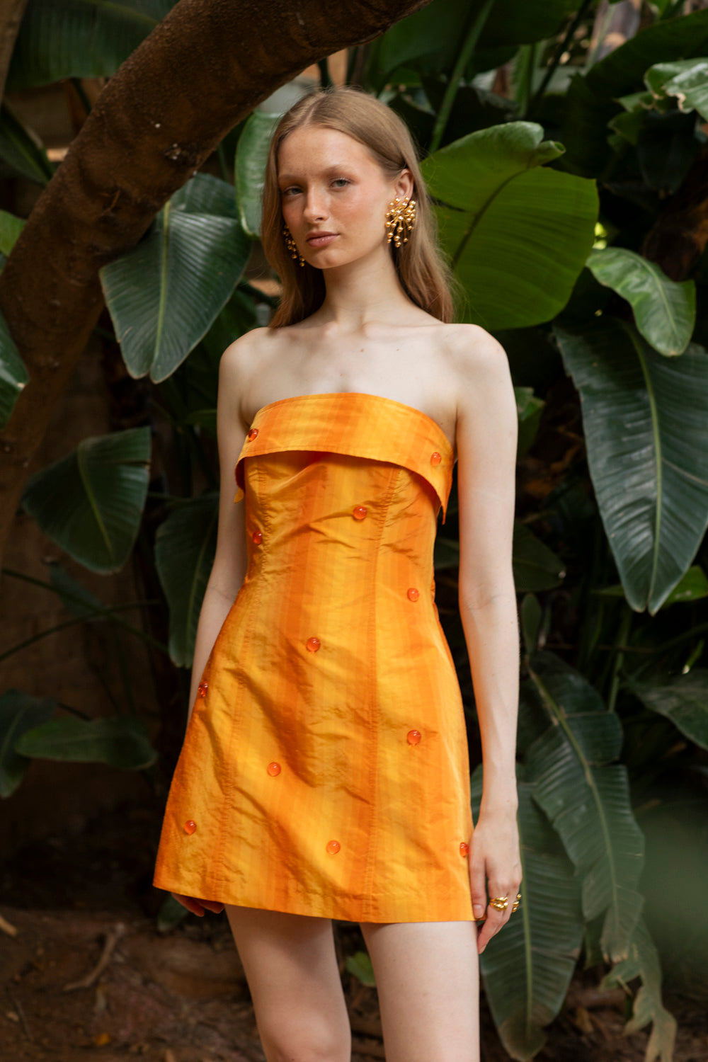 ZENDAYA DRESS DEGRADE ORANGE