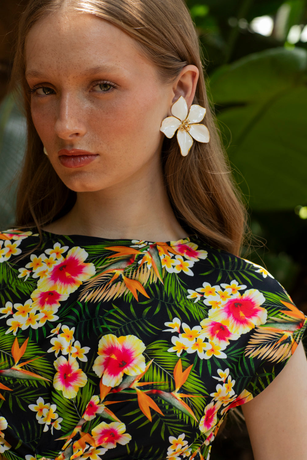 TORSA DRESS HAWAIIAN PRINT
