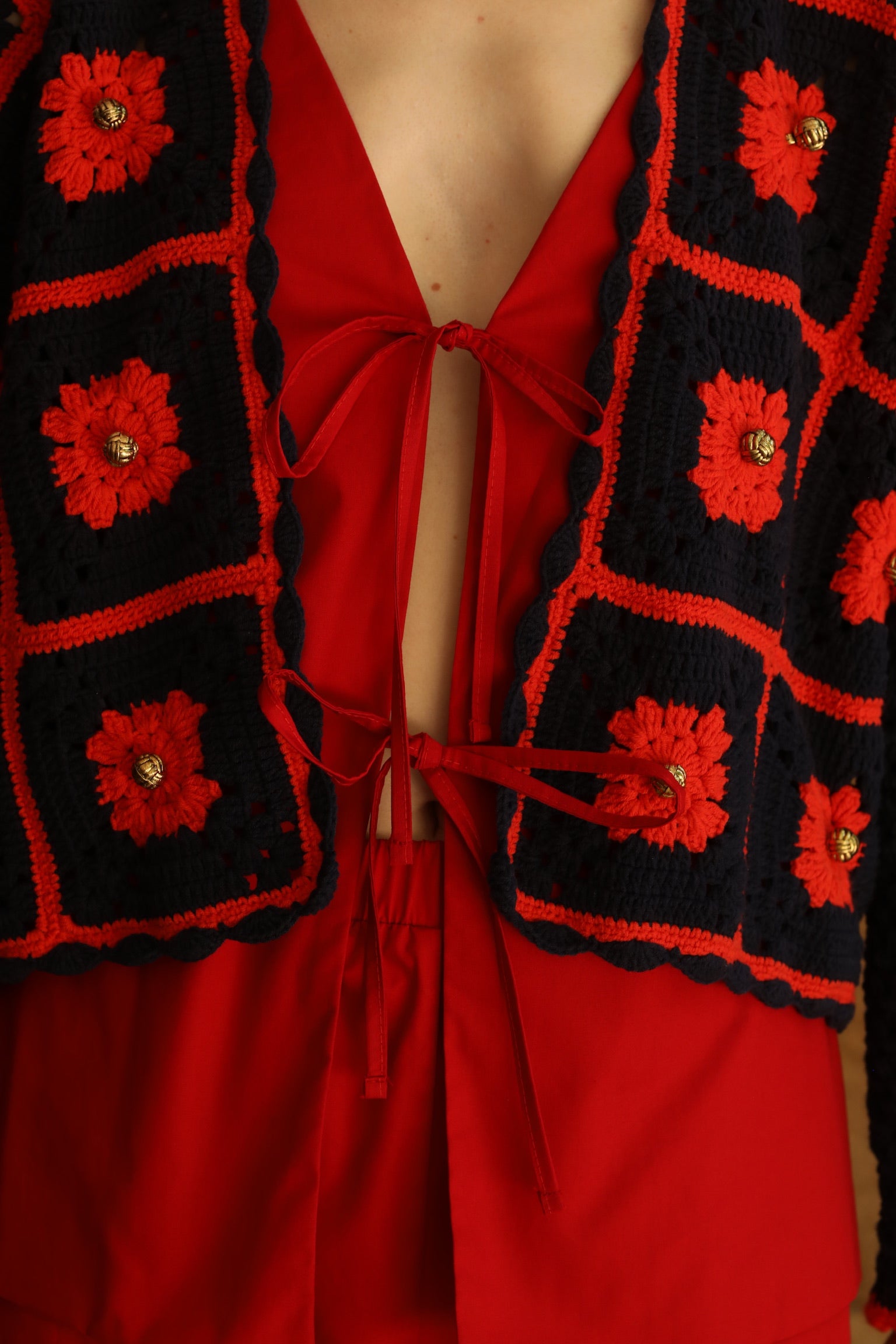 BLOOM JACKET NAVY/RED