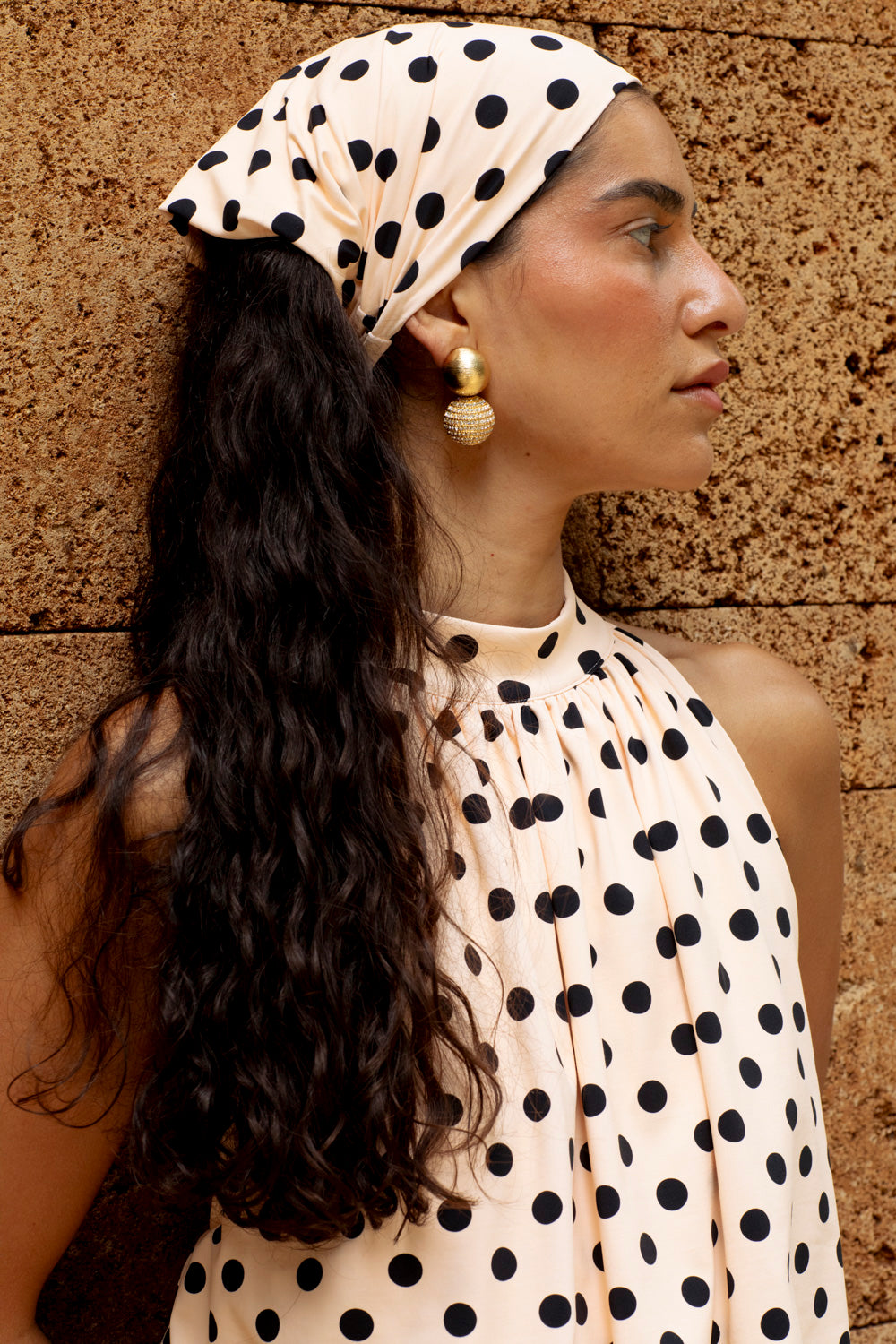 AZURA SET NUDE POLKADOT