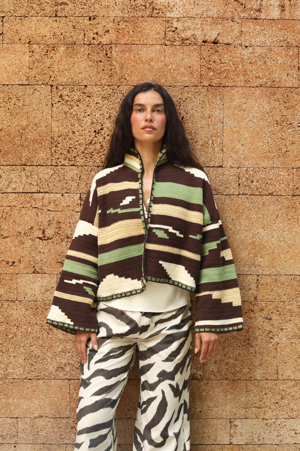 KIONA JACKET BROWN/KAKI OS