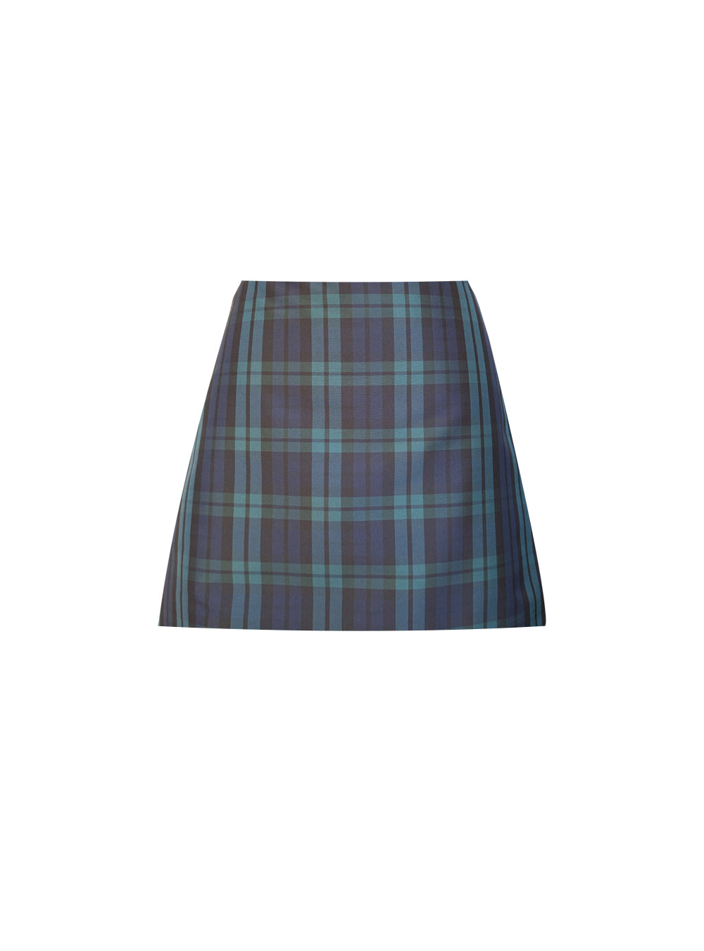 AHZAI SKIRT TAFFETA CARREAUX