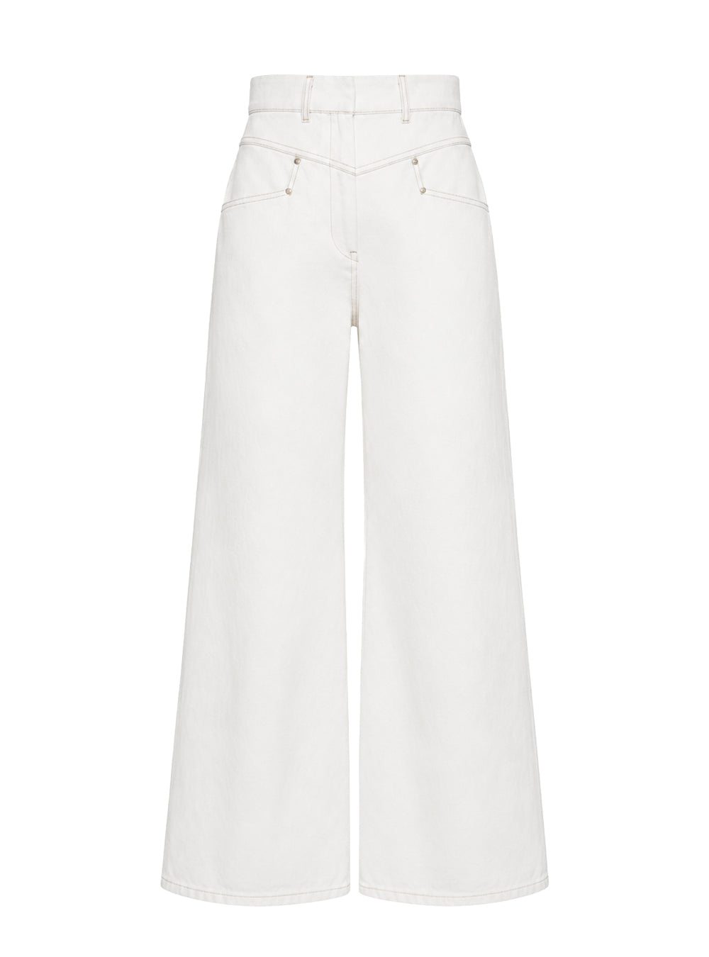 ALEKO PANTS JEANS WHITE