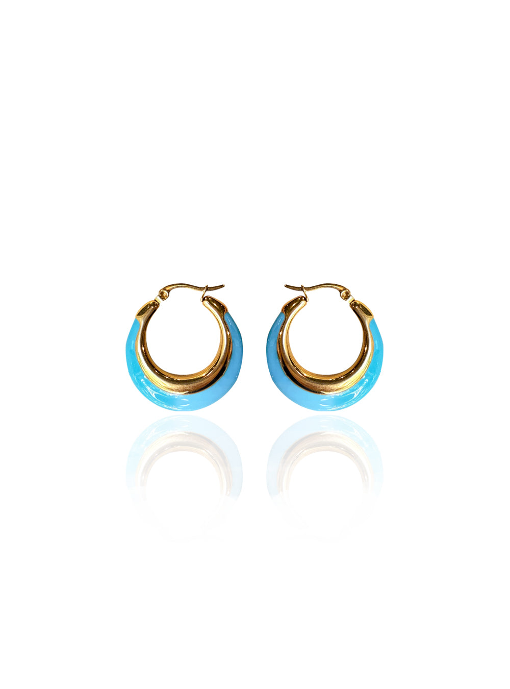 BLOOP EARRINGS TURQUOISE
