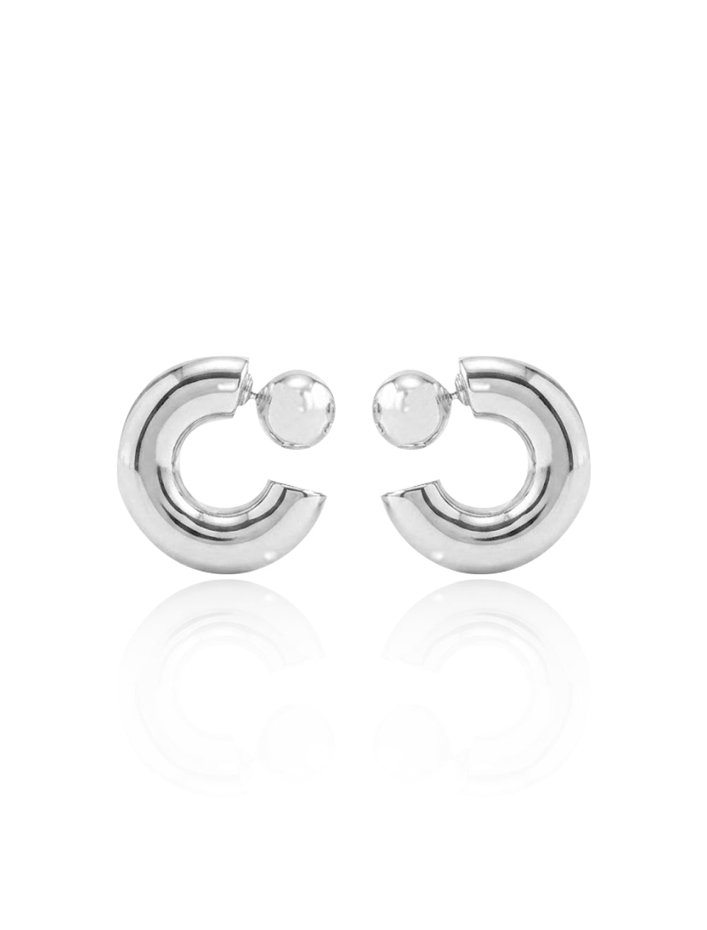 BUBBLE EARRINGS SILVER