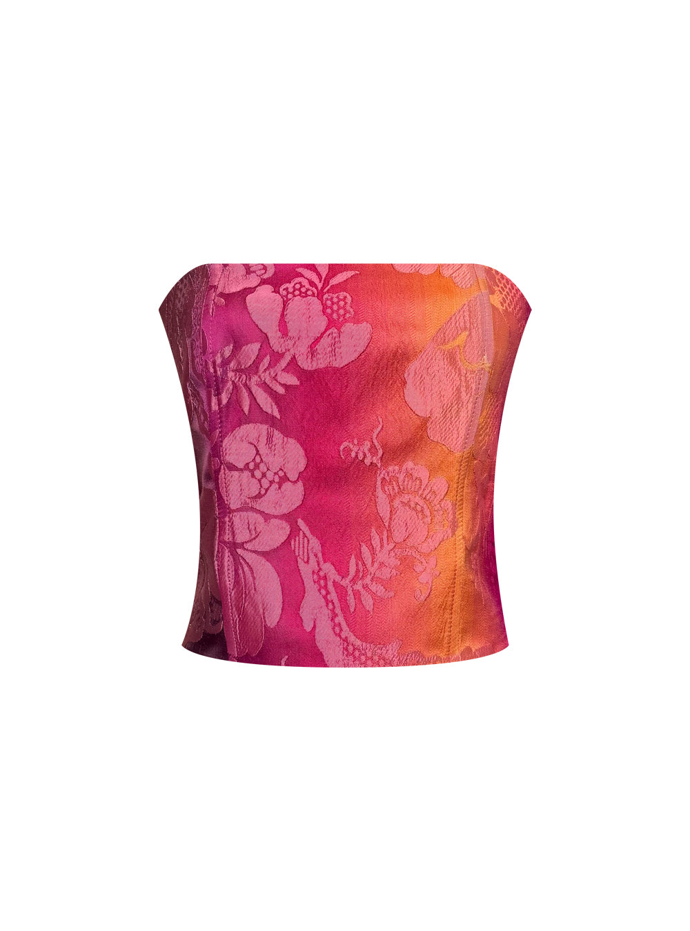 CABIRIA CORSET BROCARD ROSE