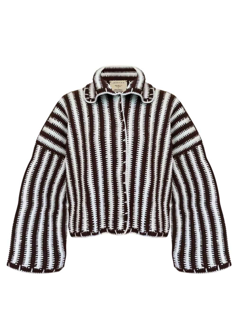 DARIA JACKET BROWN/WHITE OS