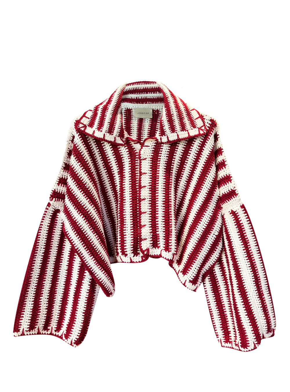 DARIA JACKET BURGUNDY/WHITE OS
