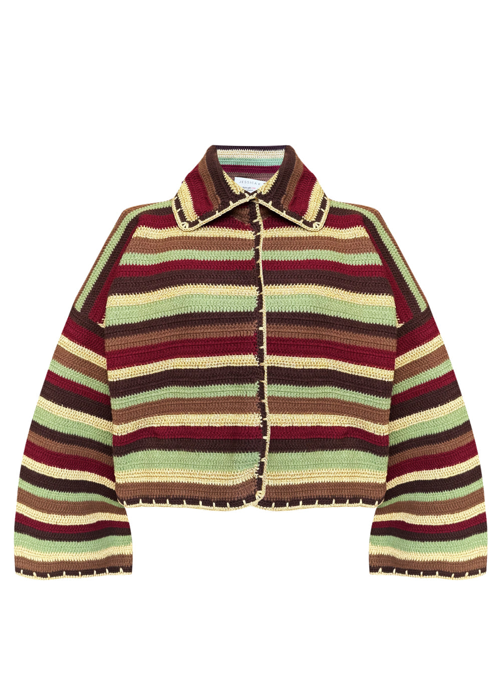 DARIA JACKET SHADES OF BROWN & BURGUNDY