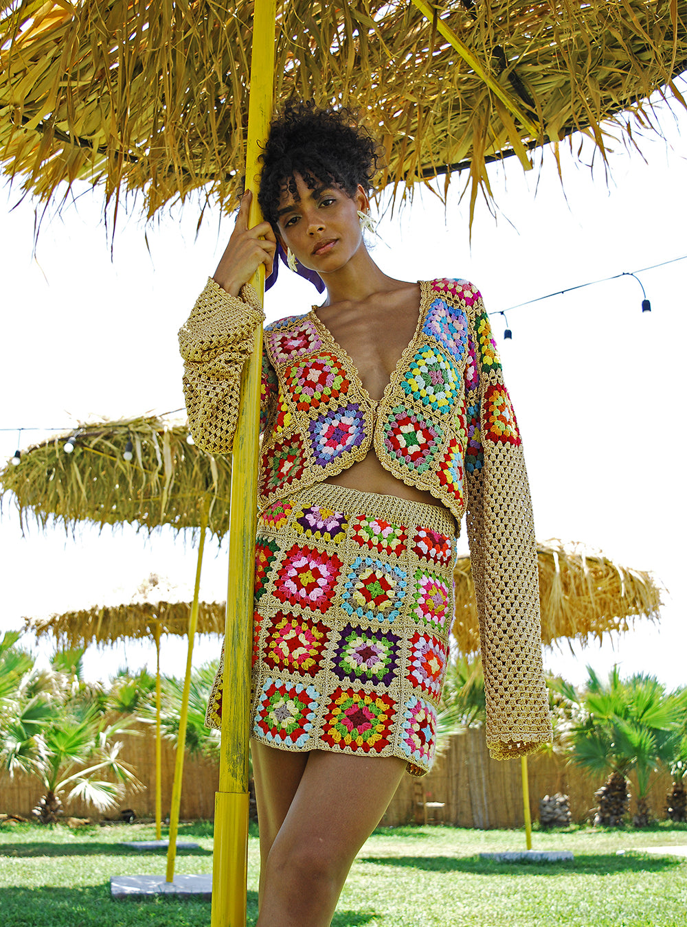 SARAY JACKET GOLD SHORT