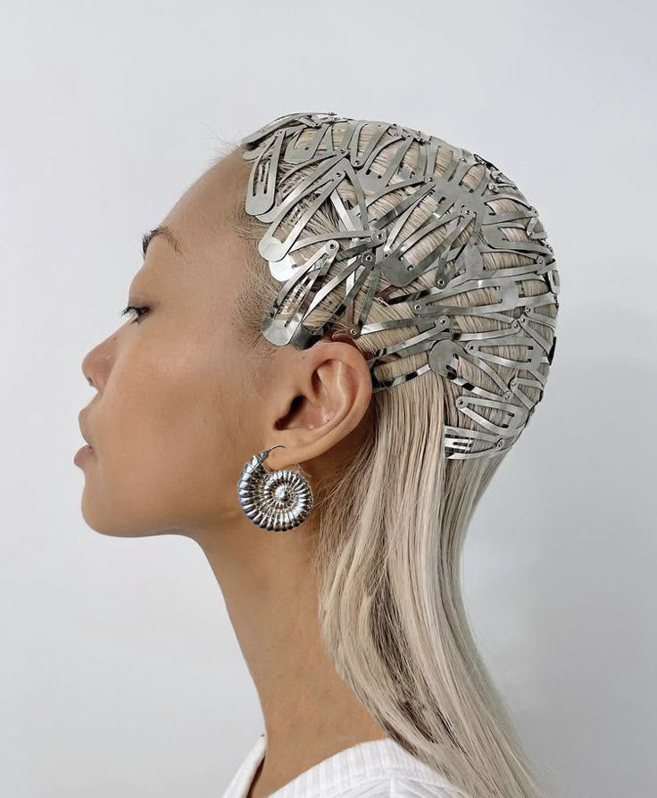 HARP SHELLS EARRINGS SILVER