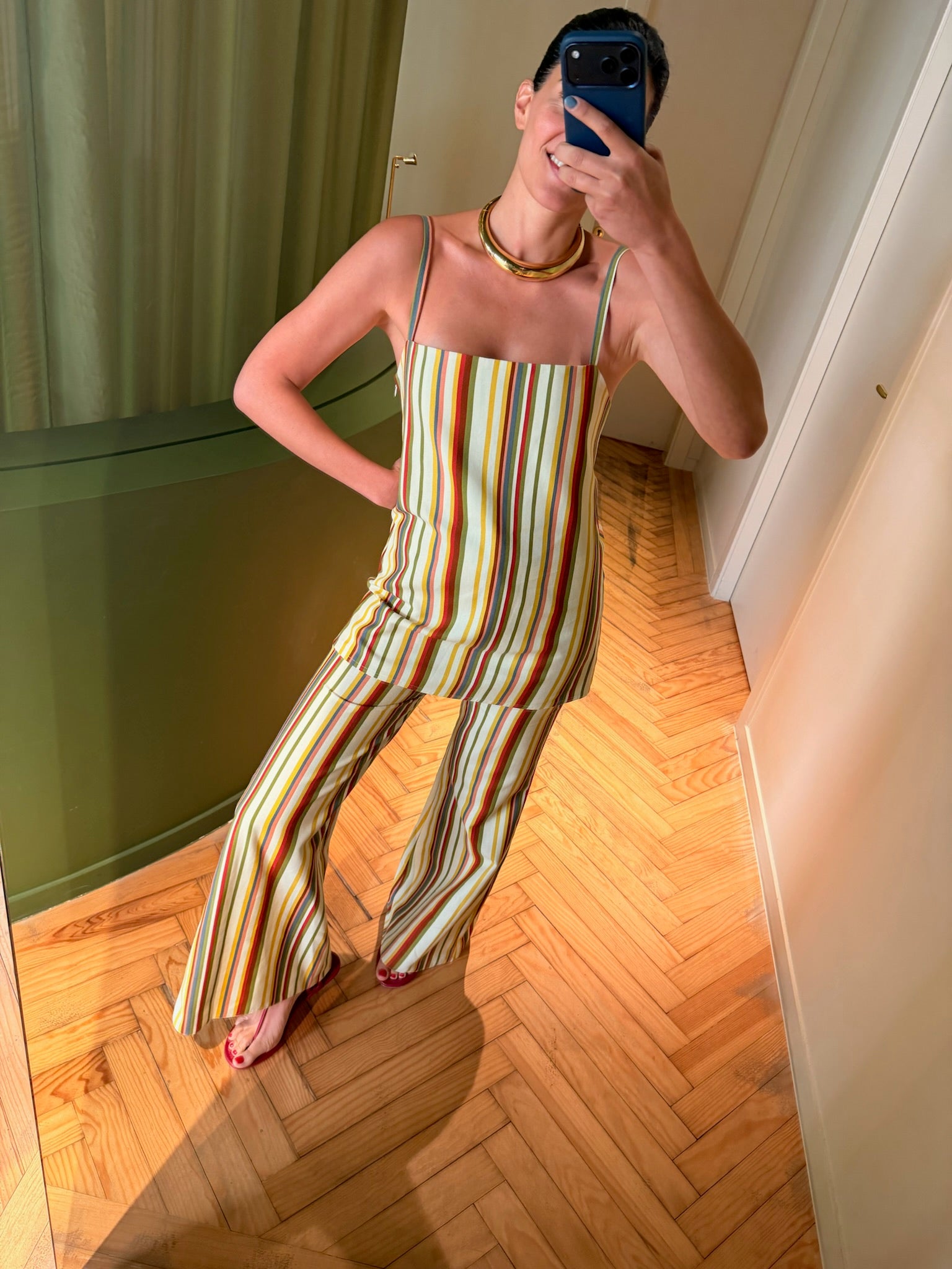 SELENE SET LIN RAYE MULTICOLOR