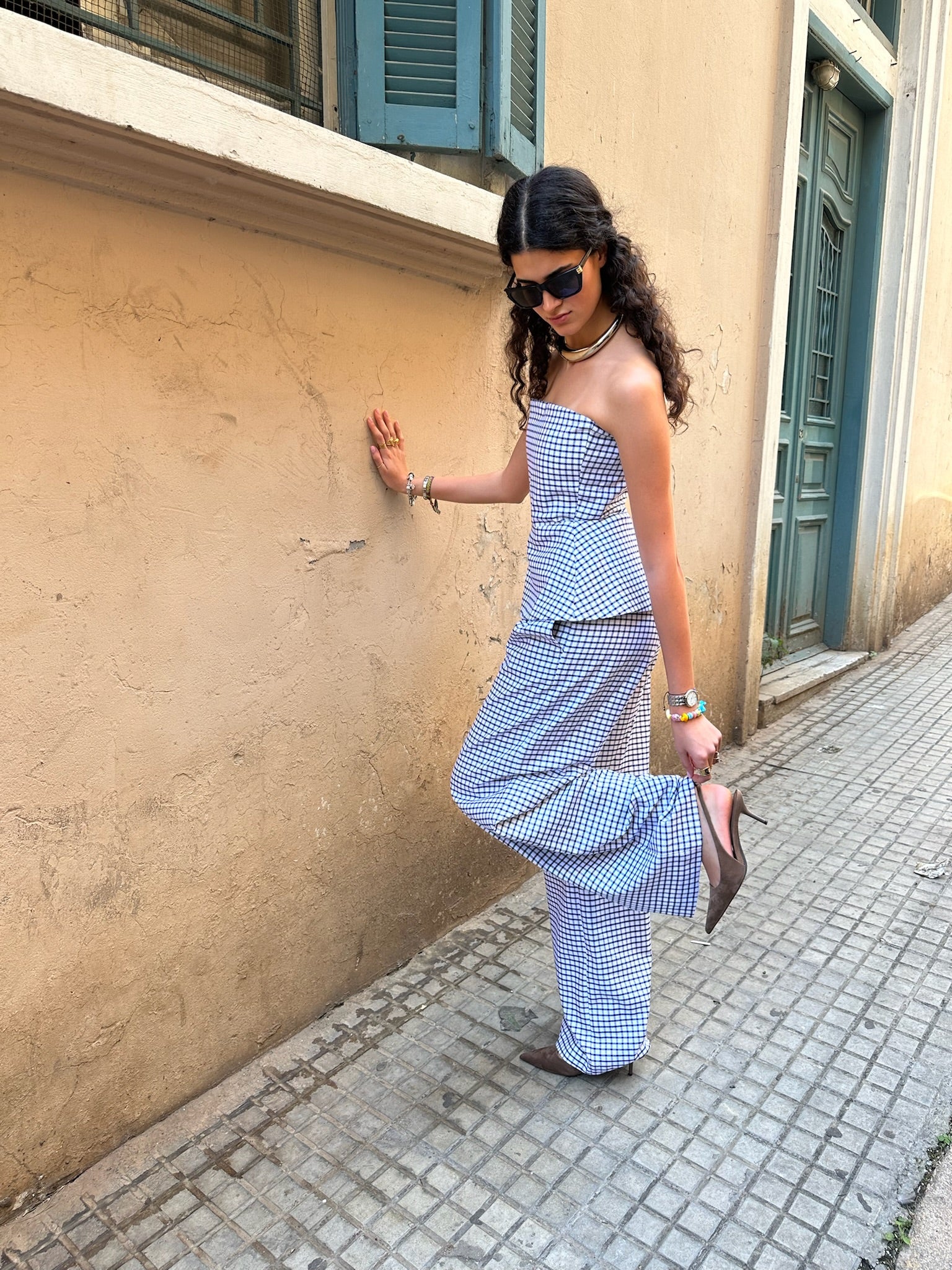 LUZ PANTS CARREAUX MARINE