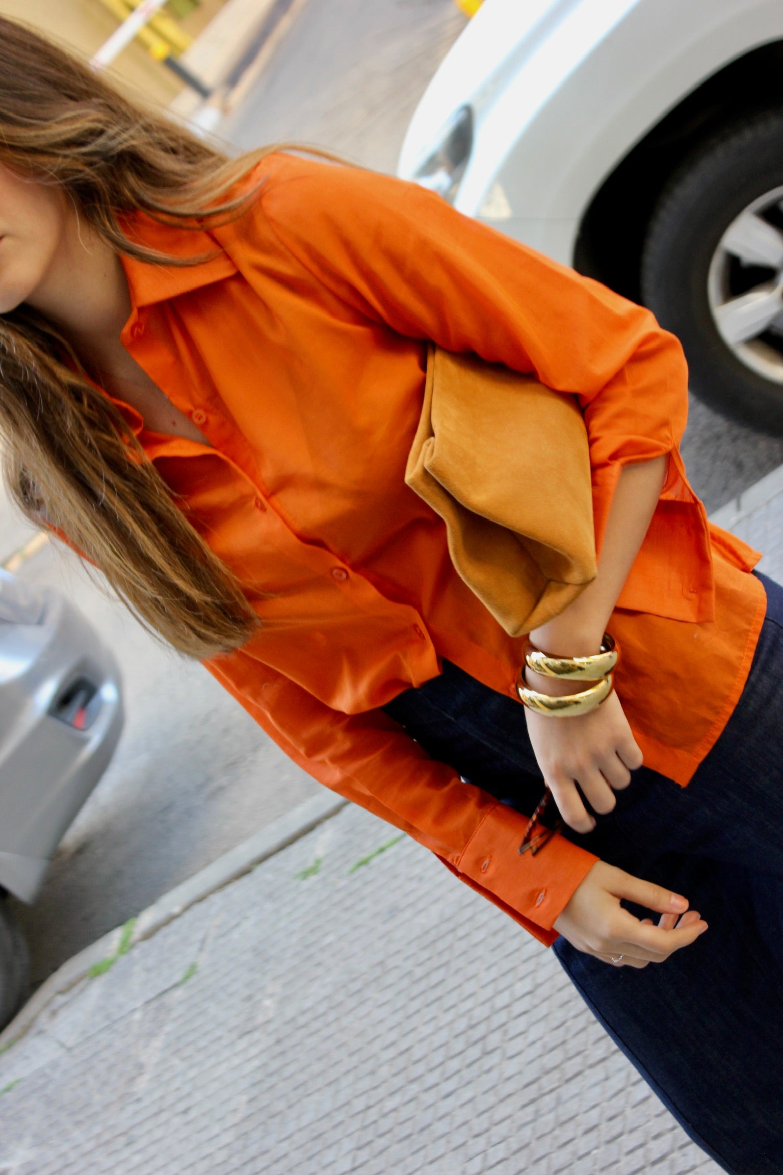 TIRA SHIRT VOILE SUISSE ORANGE