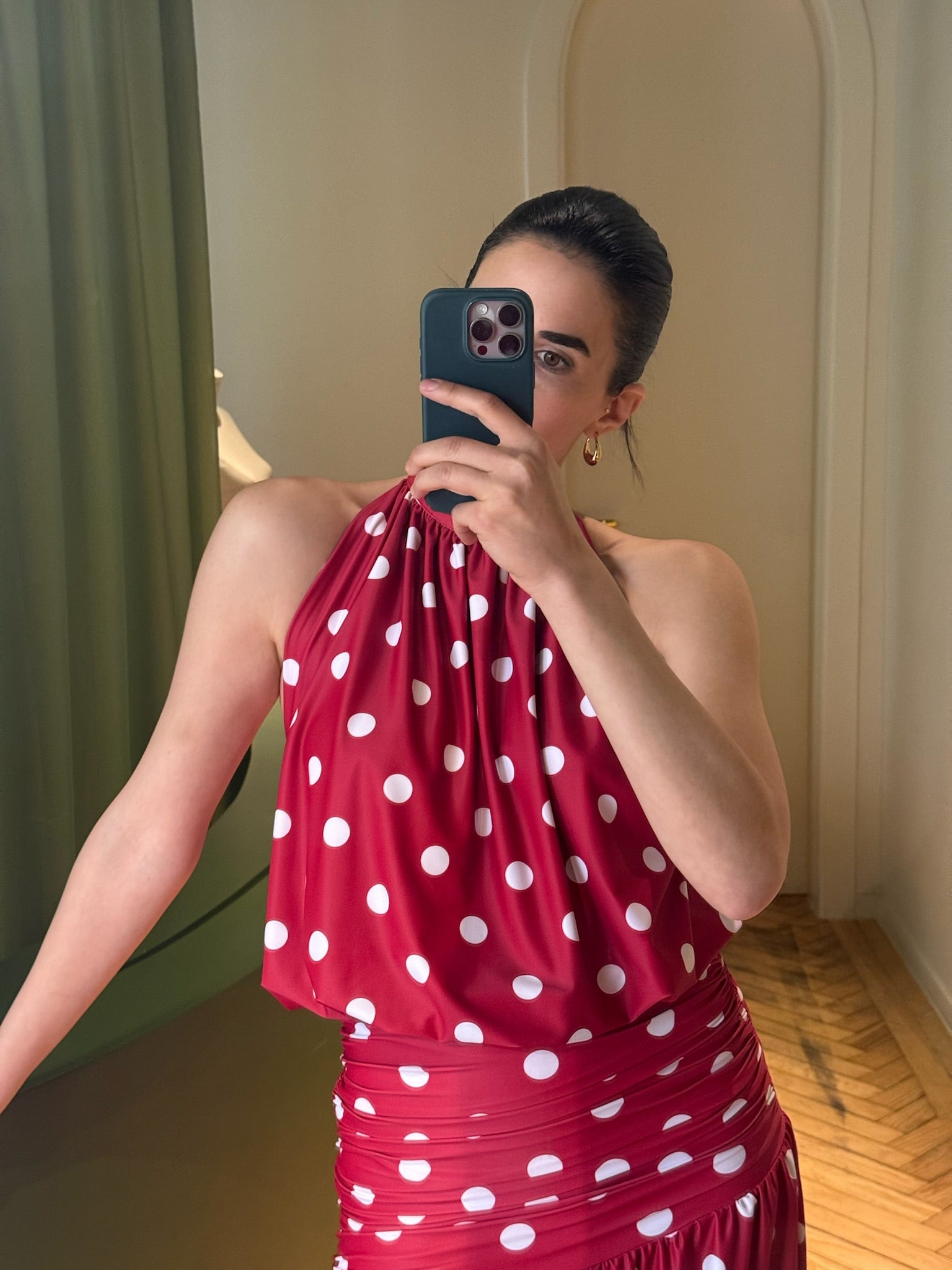 AZURA SET RED POLKADOT