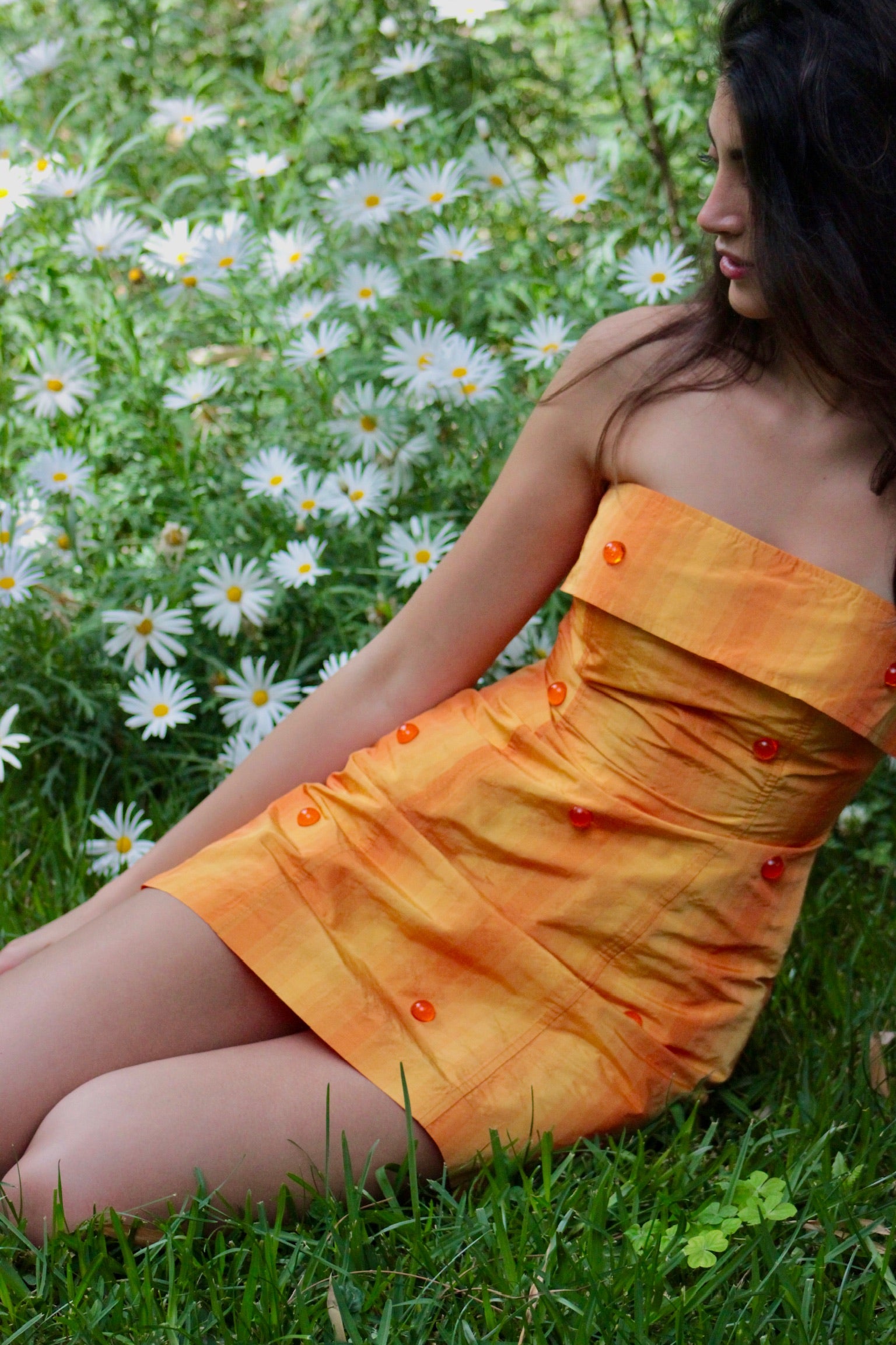 ZENDAYA DRESS DEGRADE ORANGE
