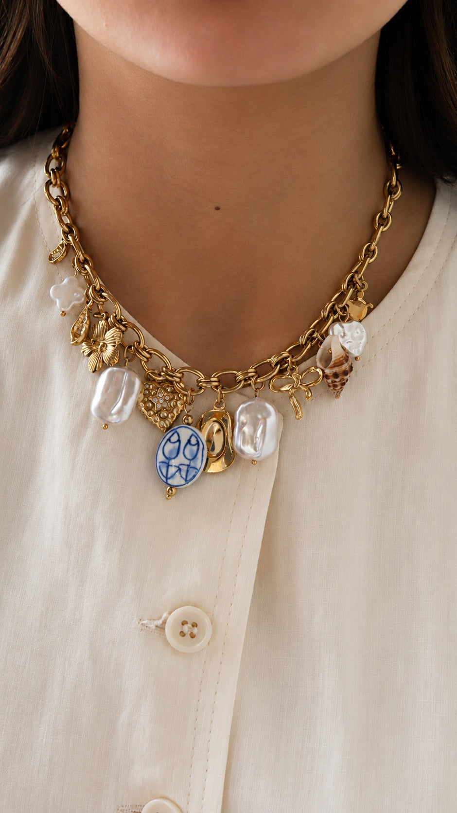 TREASURE CHARMS NECKLACE
