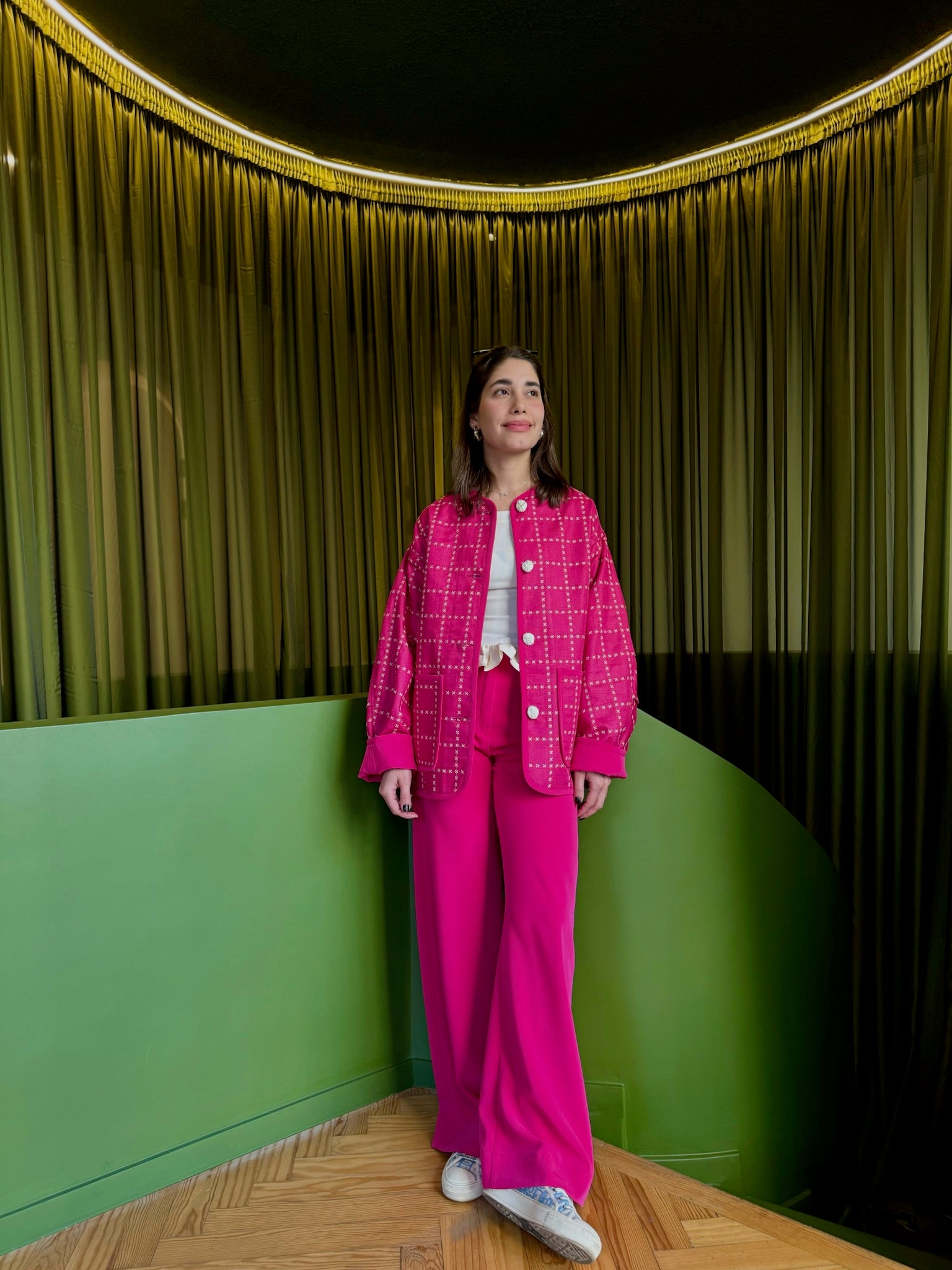 MAGO PANTS CREPE FUSCHIA