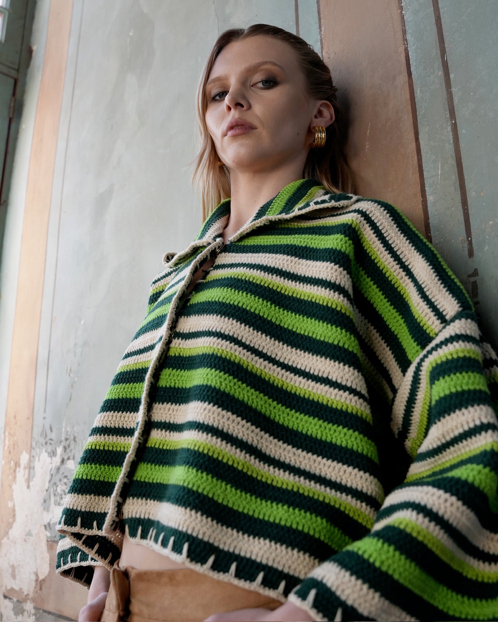 DARIA JACKET SHADES OF GREEN OS