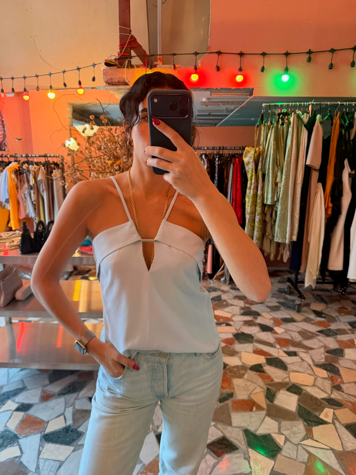 MILA TOP BABY BLUE