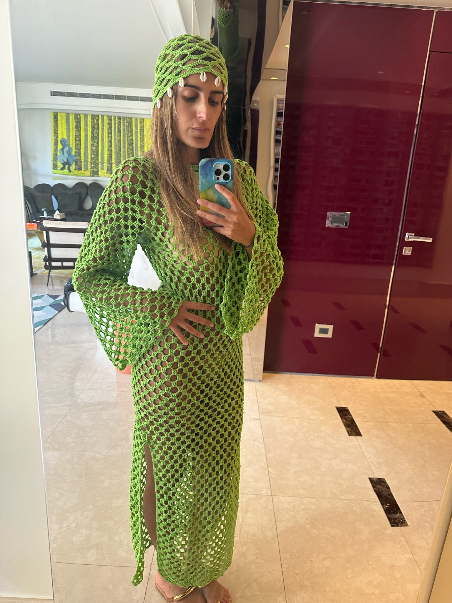 JUNE DRESS GREEN