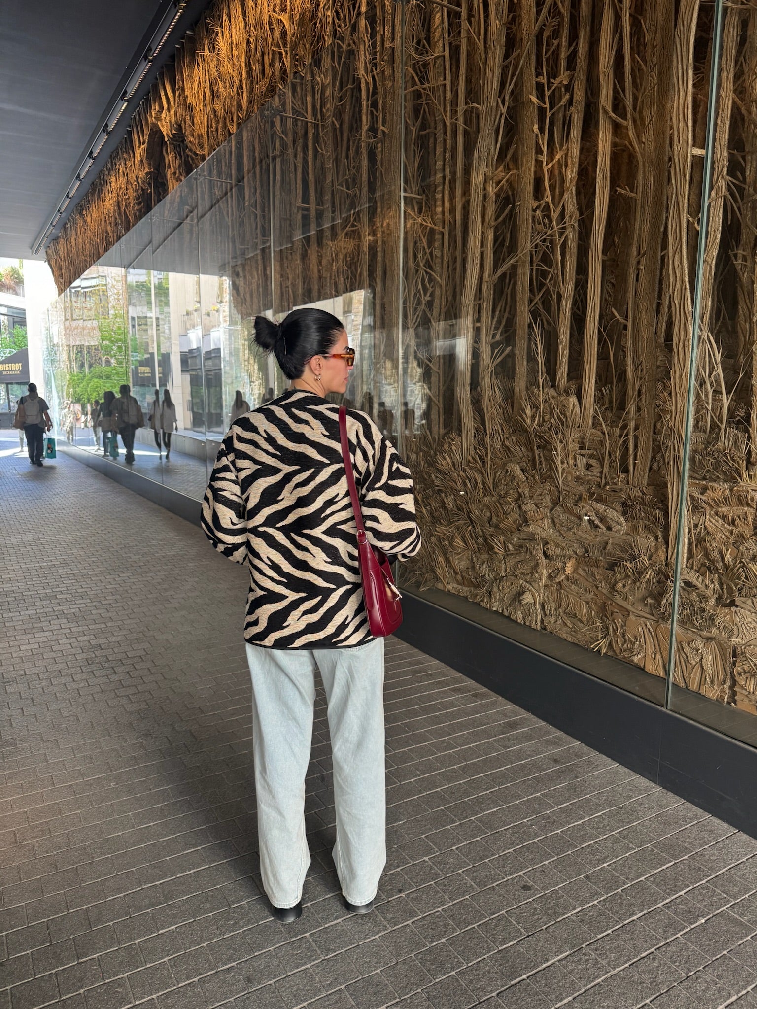 ROMAN JACKET JACQUARD ZEBRA BLACK/WHITE