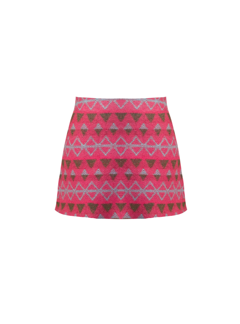 INES SKIRT MOHAIR LOSANGES RAYE PINK