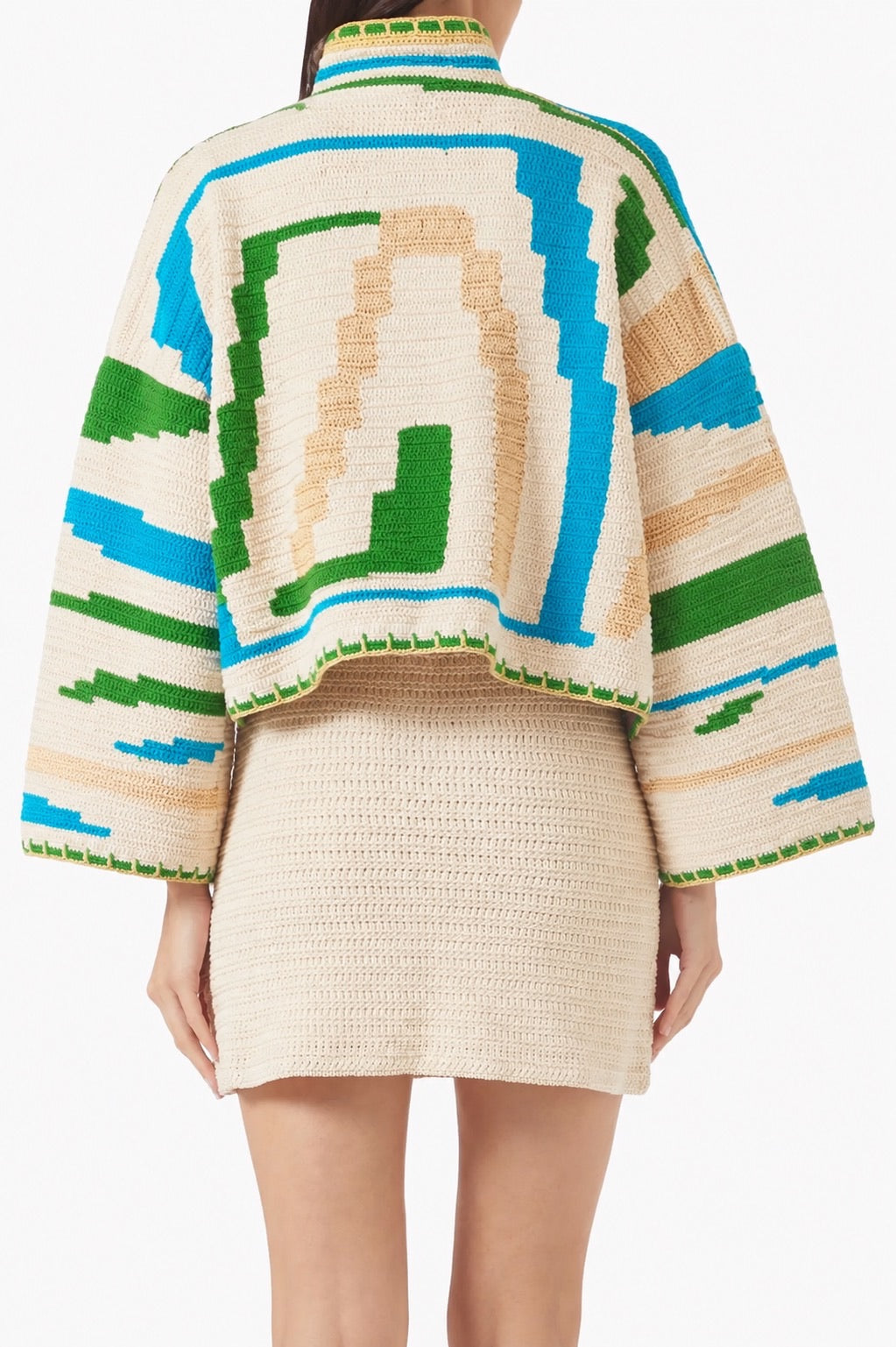 KIONA JACKET BEIGE/GREEN OS