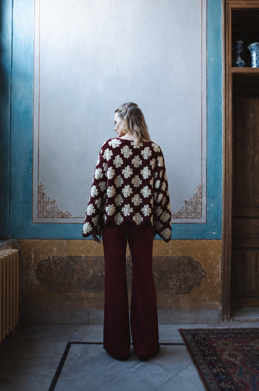 ROSA CARDIGAN BURGUNDY OS