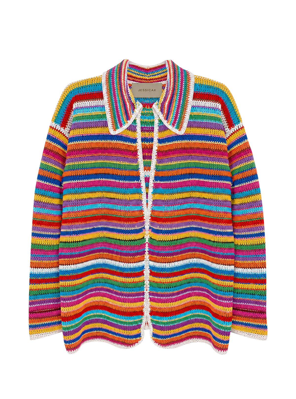 JACKSON JACKET MULTICOLOR WITH WHITE TRIM OS