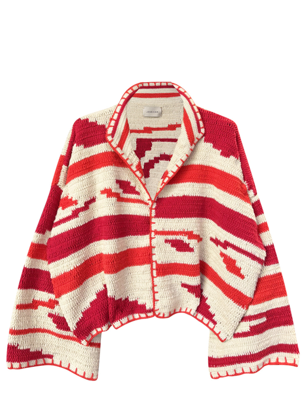 KIONA JACKET BEIGE/RED OS