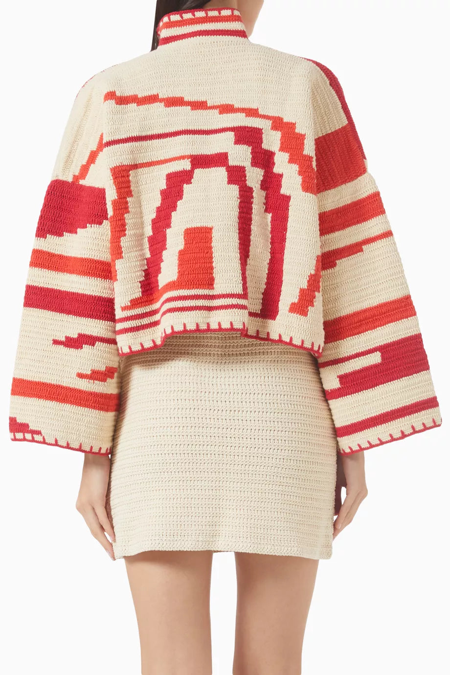KIONA JACKET BEIGE/RED OS