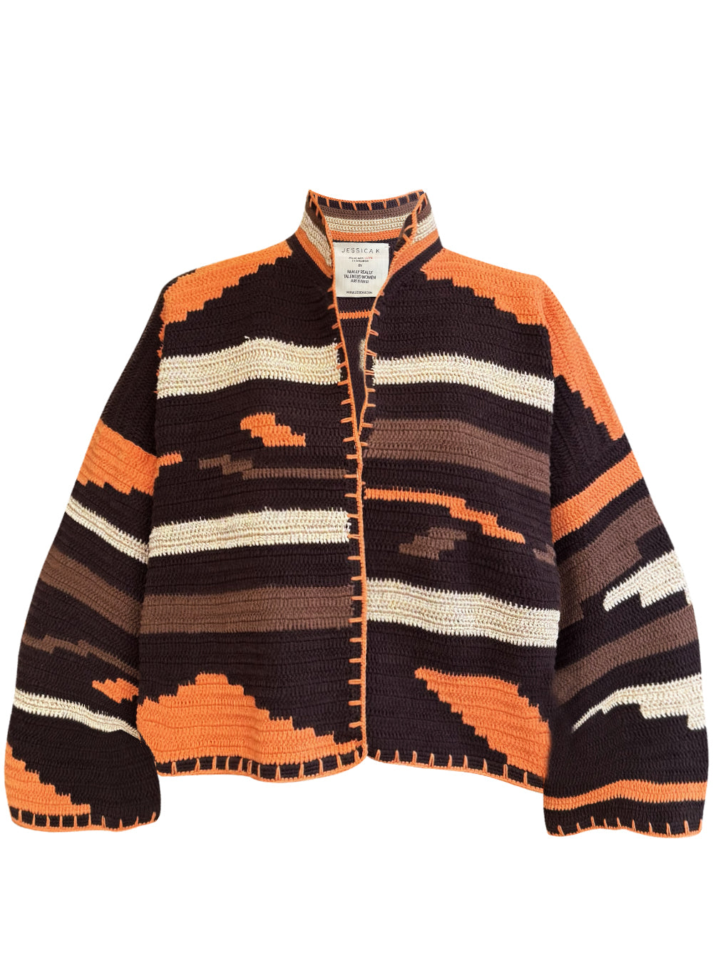 KIONA JACKET BROWN/ORANGE OS
