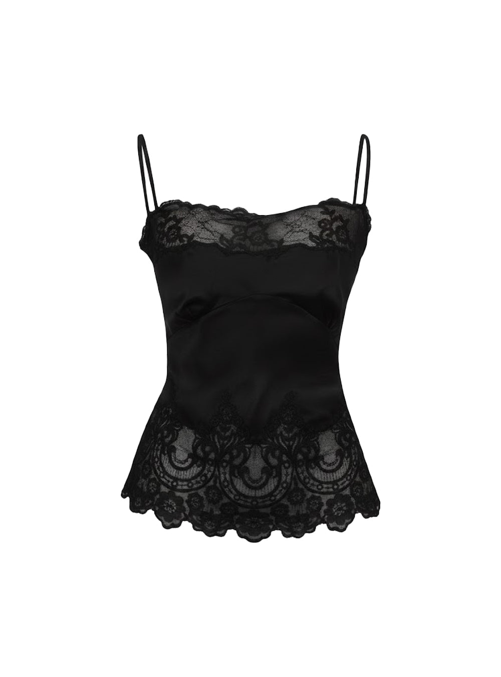 LIOR TOP BLACK DENTELLE