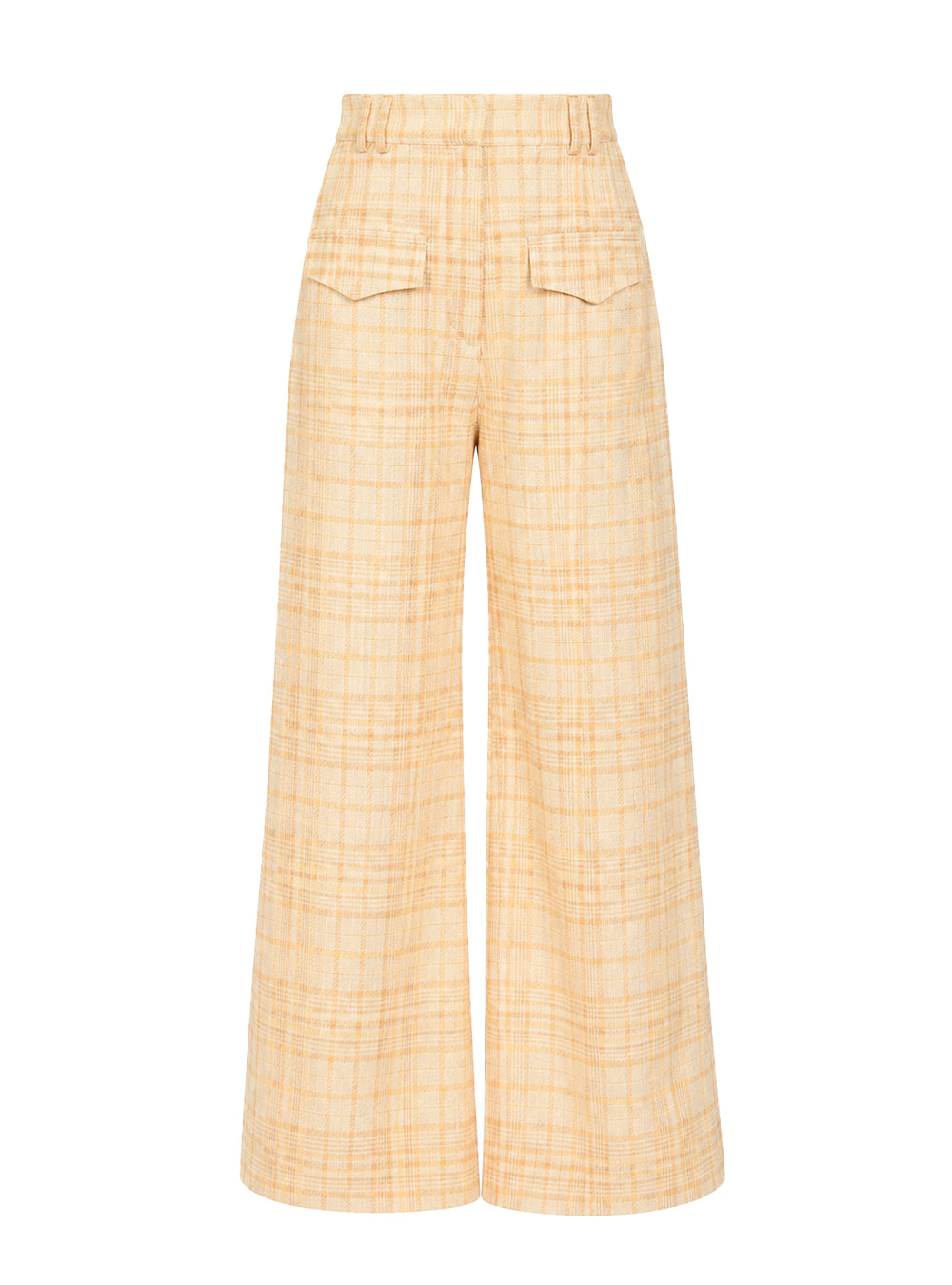 LUCA PANTS CARREAUX BUTTER YELLOW