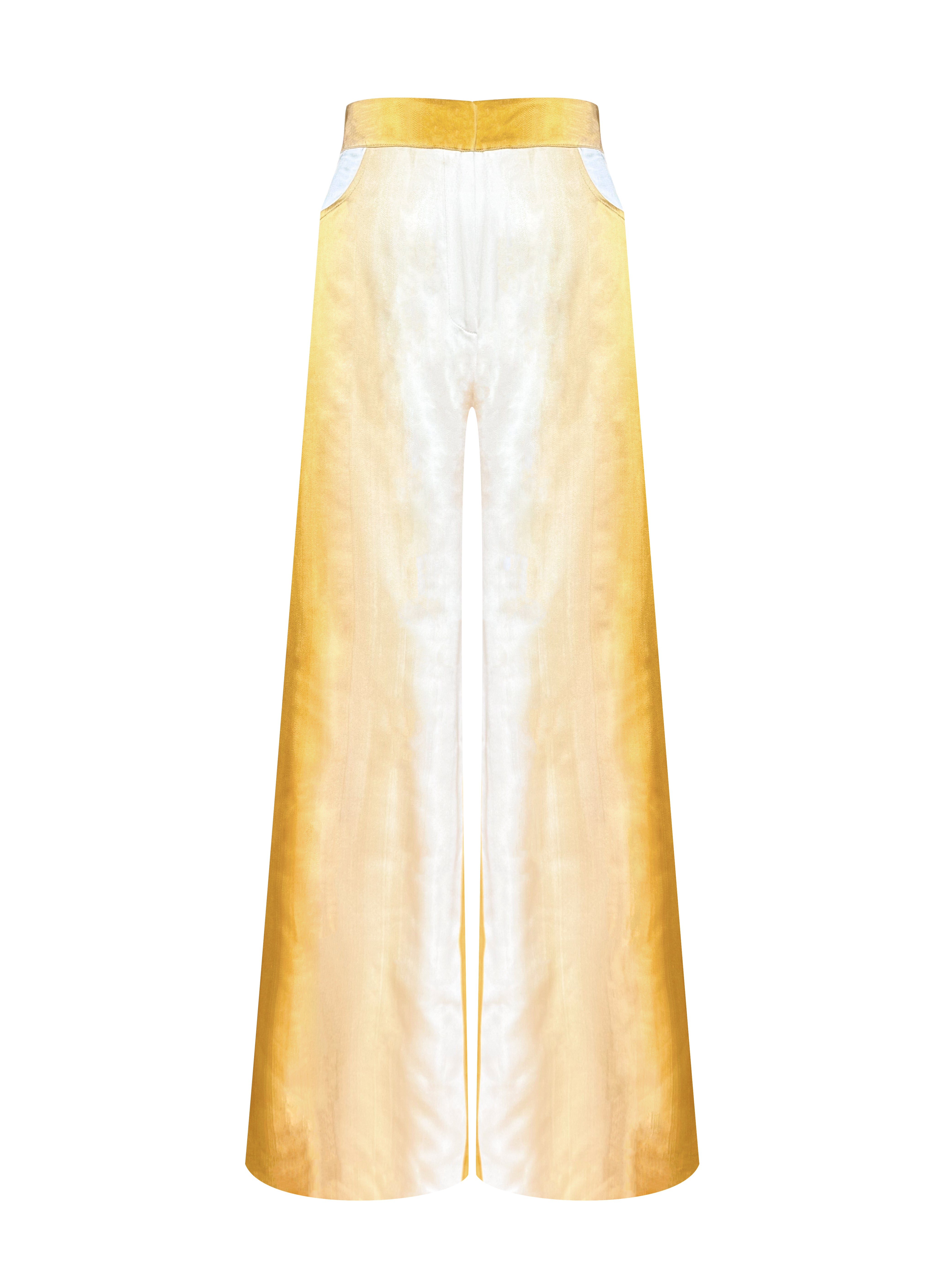 MAGO PANTS SOIE DEGRADE GOLD