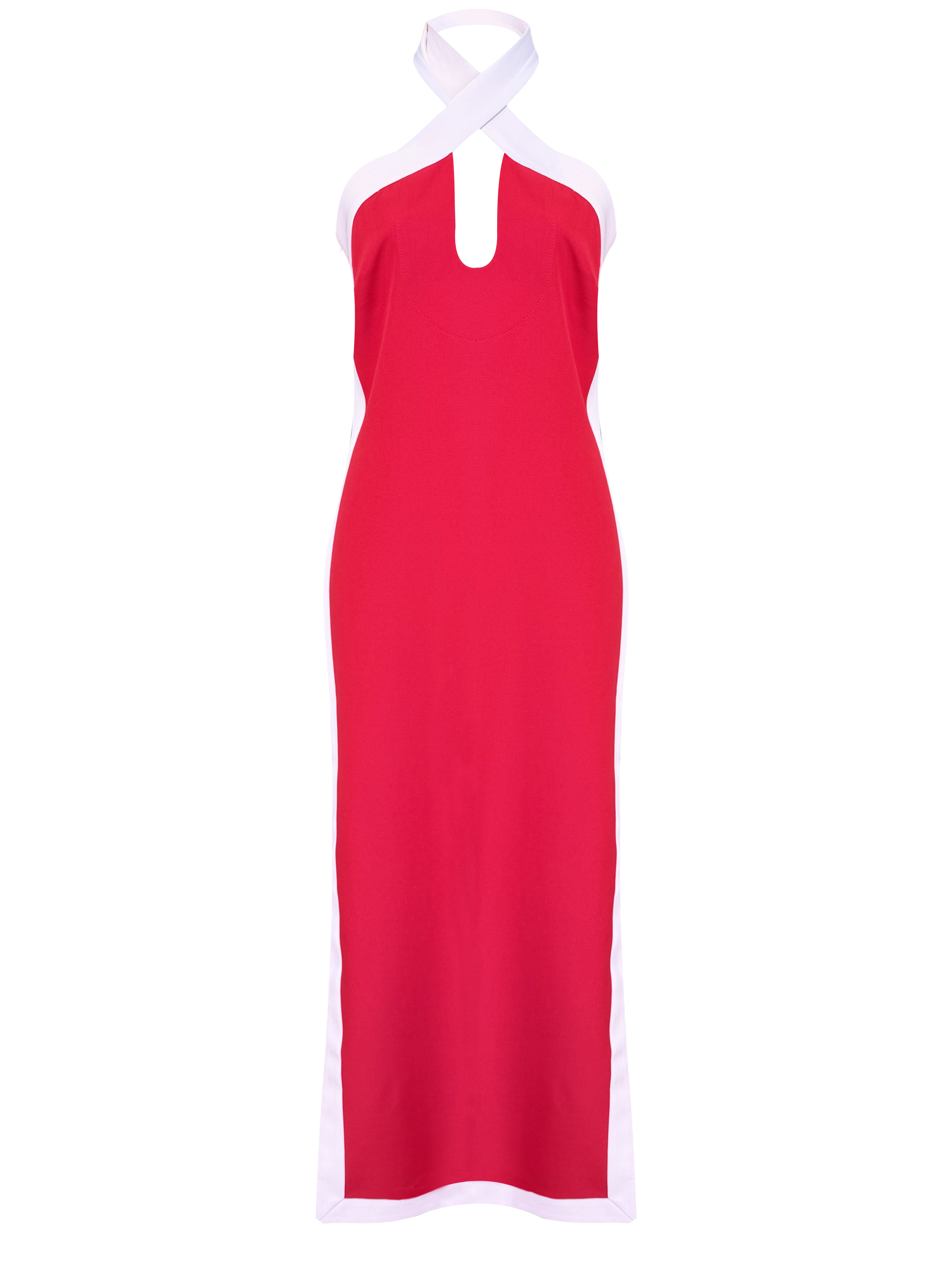 MIRALA DRESS RED