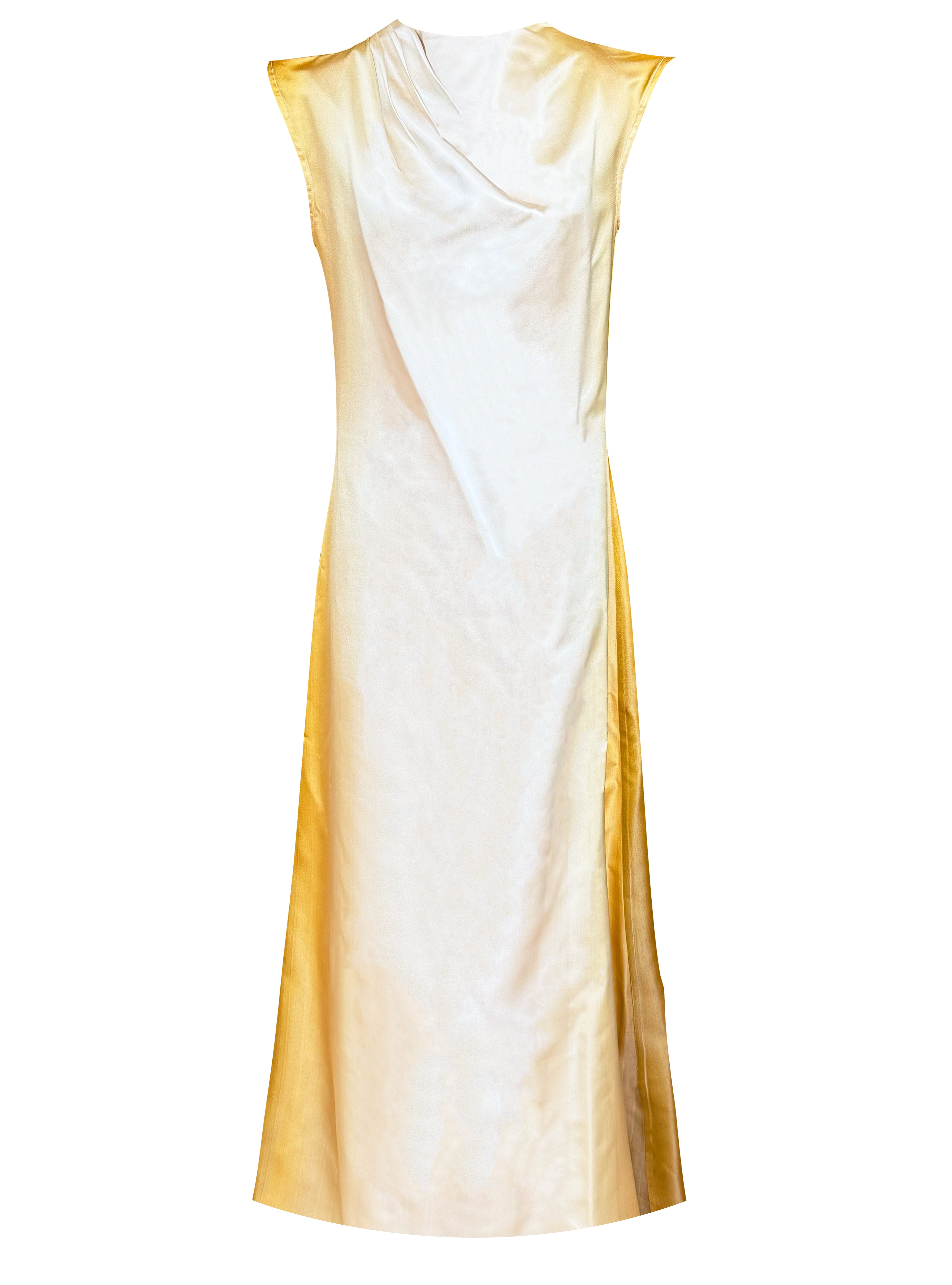 NOOR DRESS SOIE DEGRADE GOLD