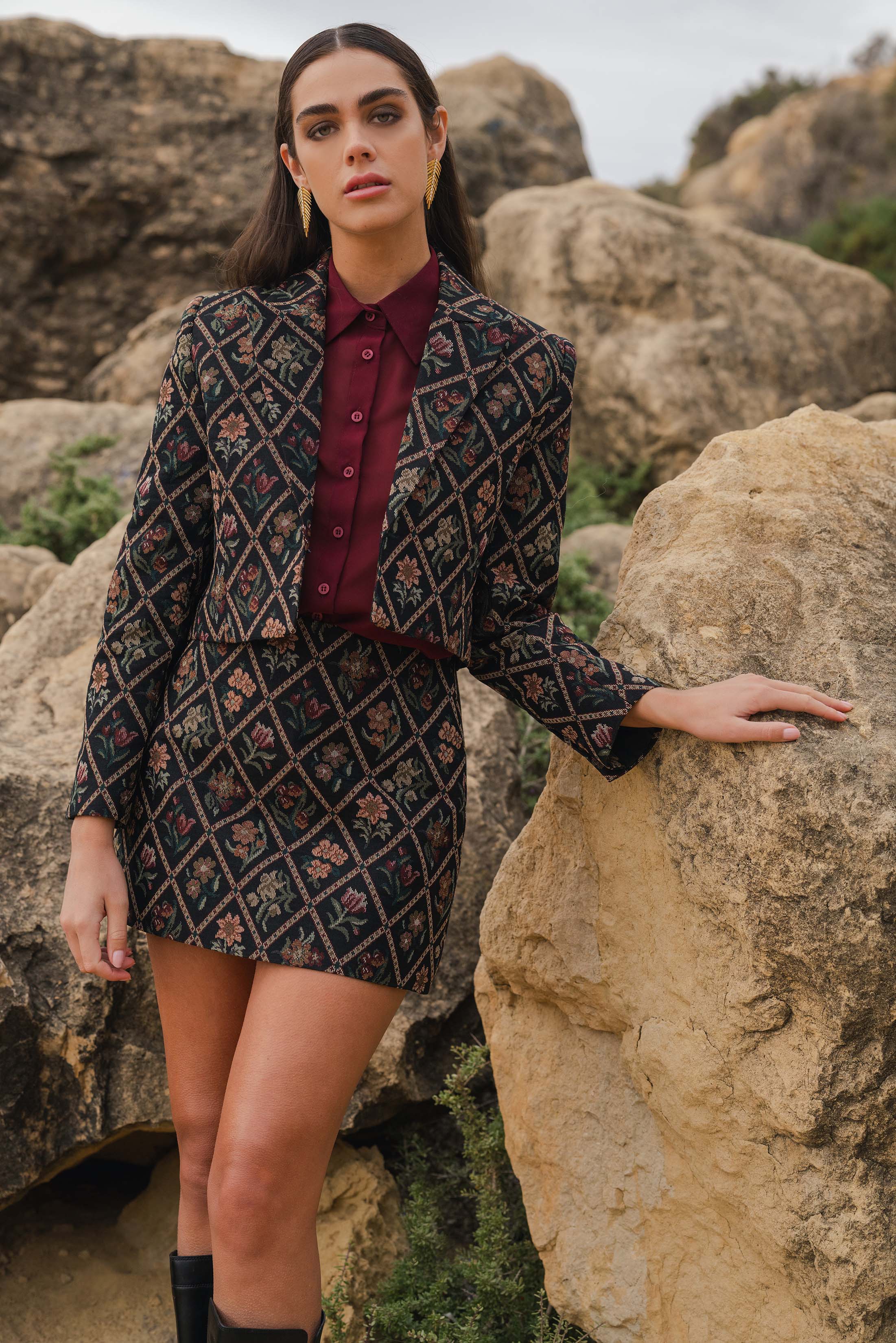 TIRA SHIRT VOILE WINE