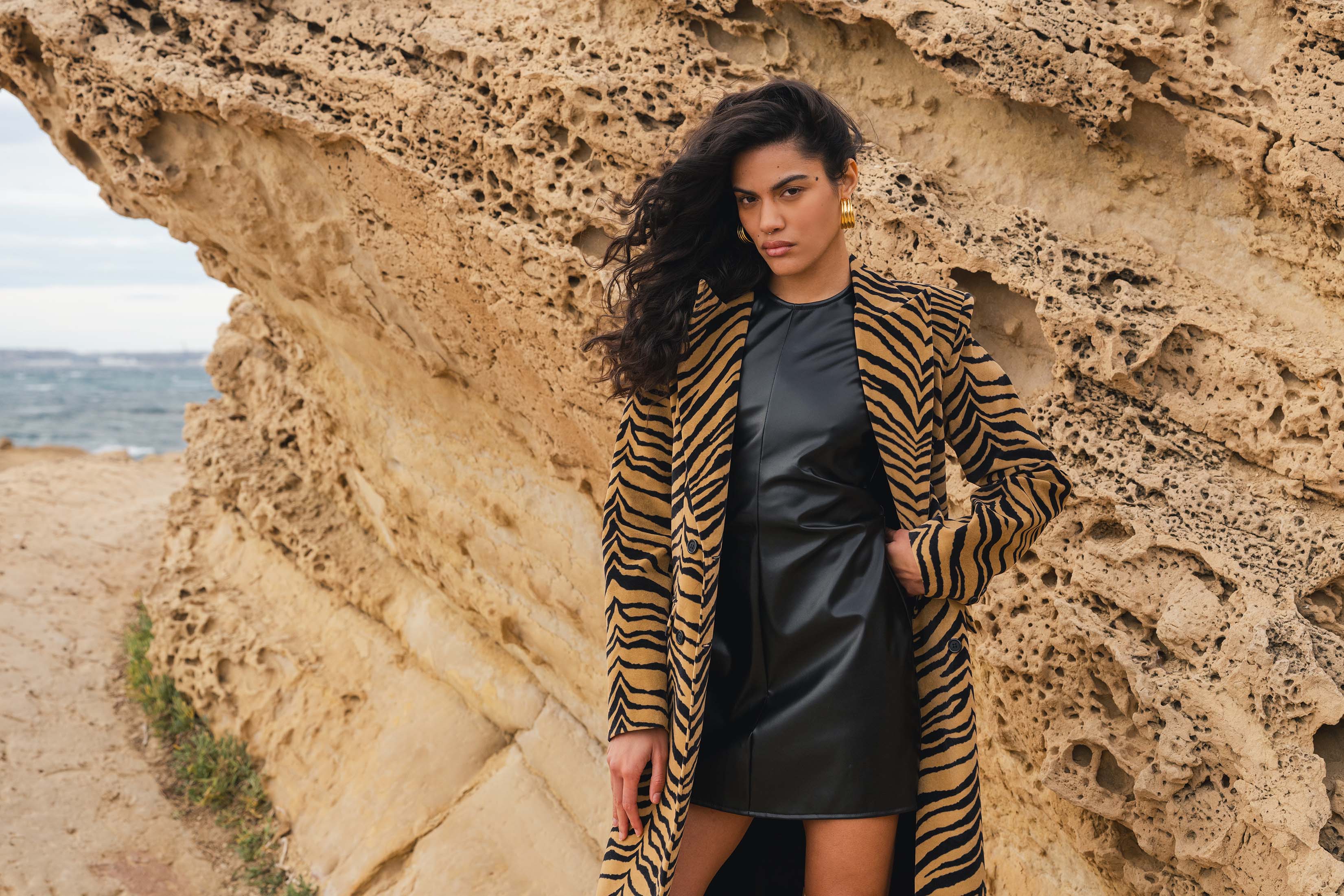 ZEBRE DRESS LEATHER BLACK