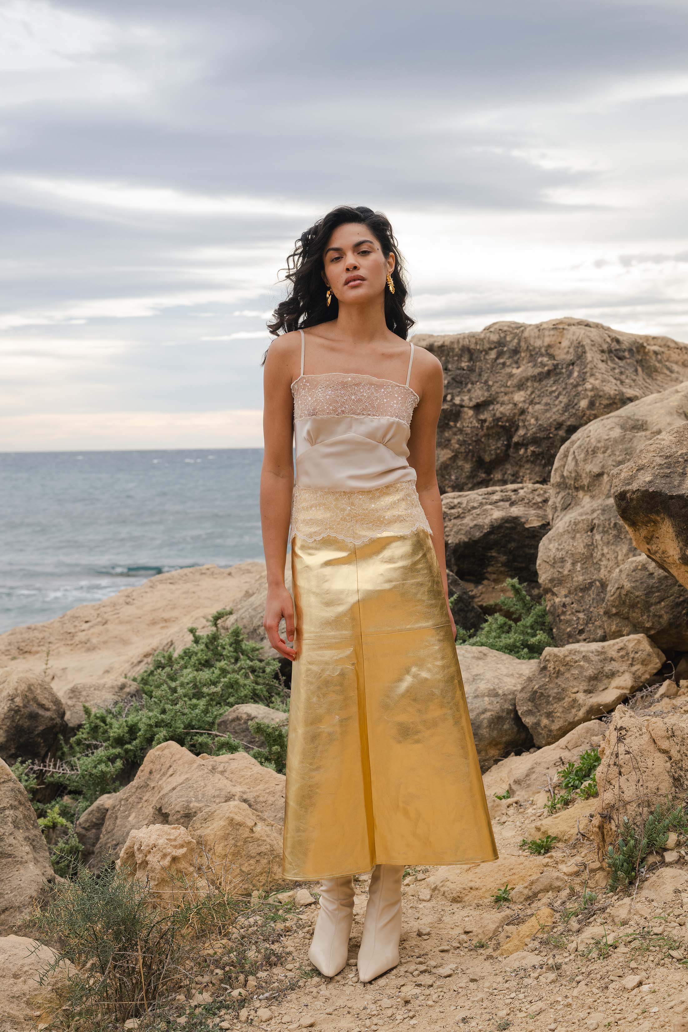 VINA LONG SKIRT GOLD