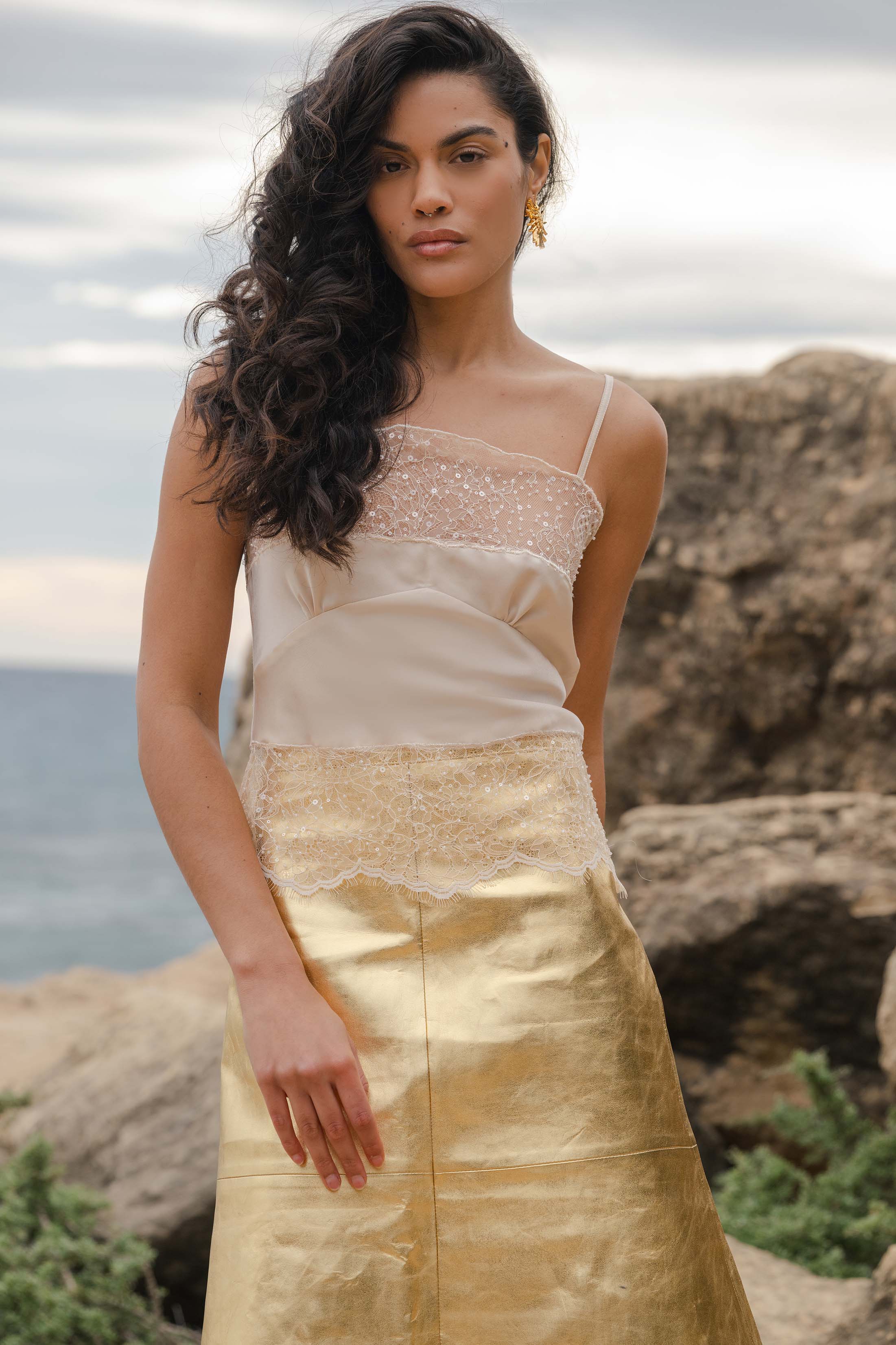 VINA LONG SKIRT GOLD