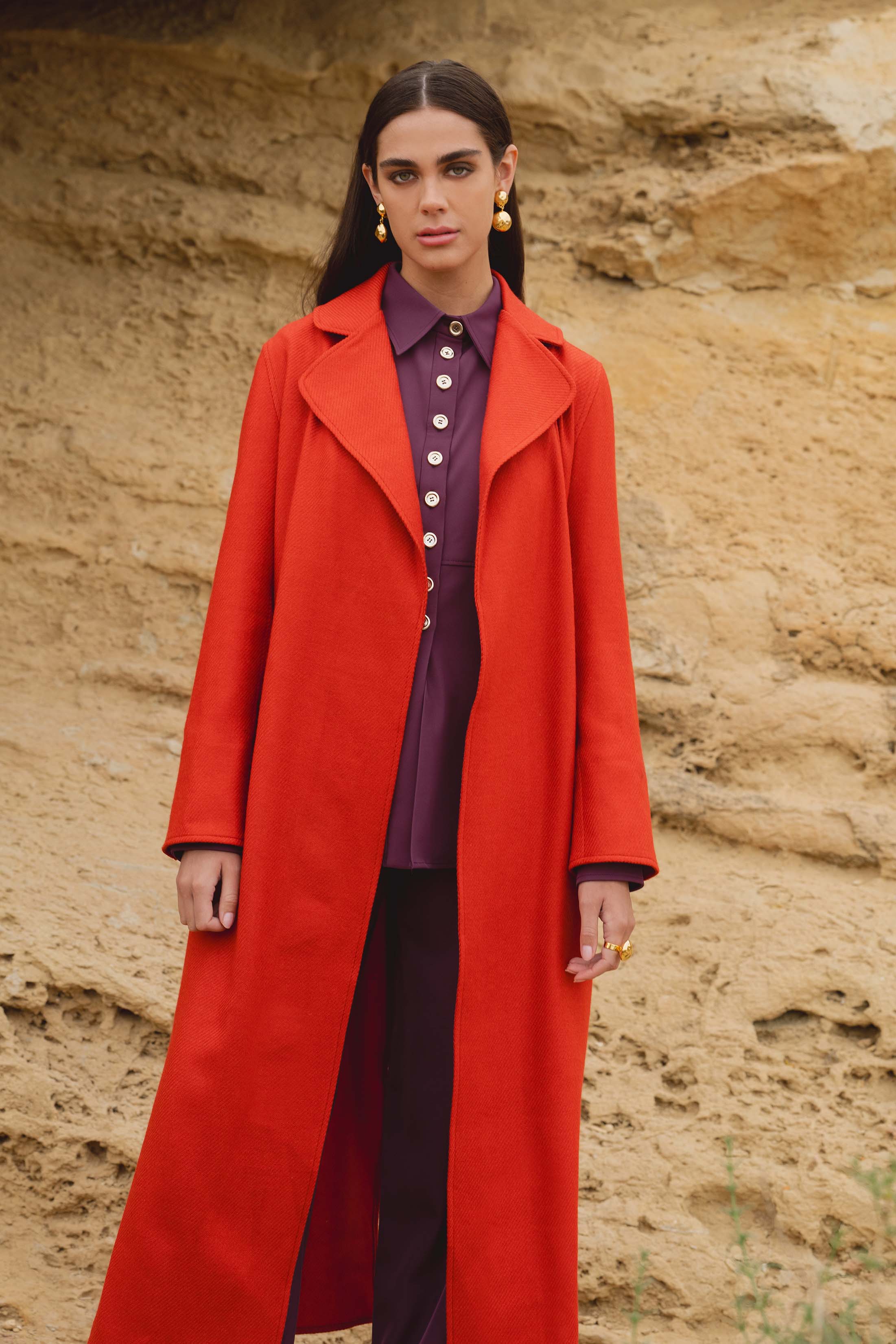 VIONNA JACKET WOOL BRIQUE