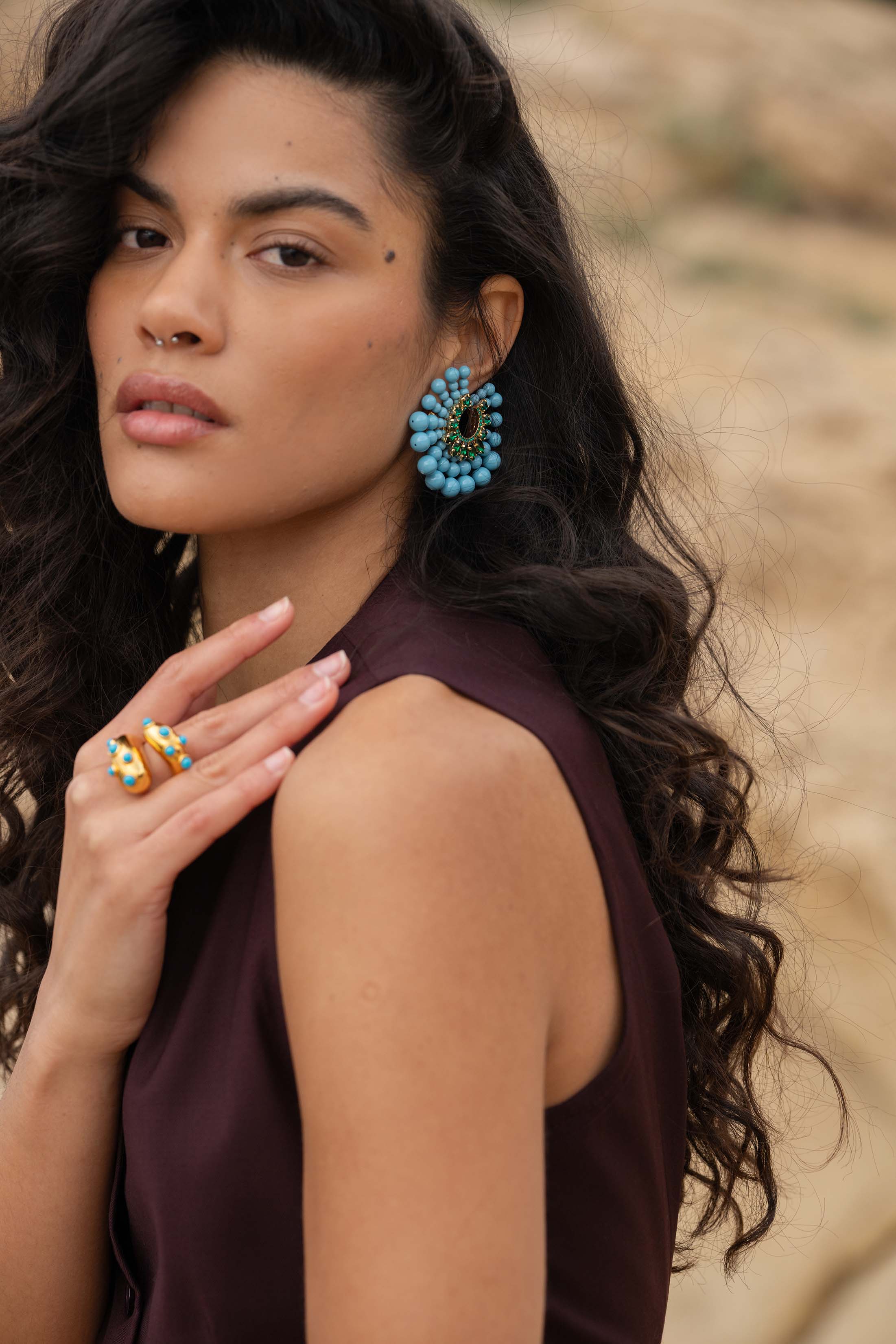 B.O RAINBOW TURQUOISE/EMERALD