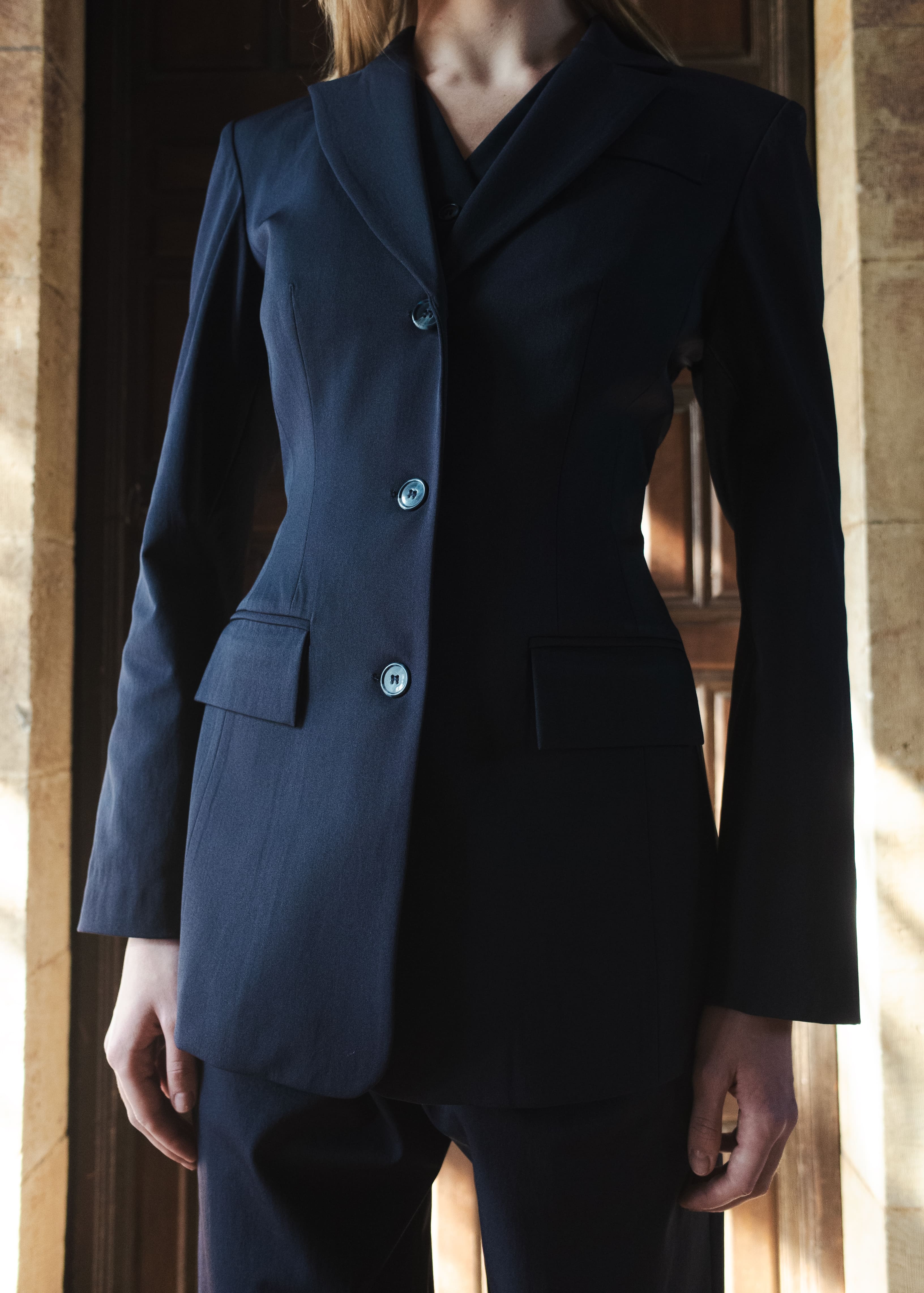 BEIRUT BLAZER GABARDINE NAVY BLUE