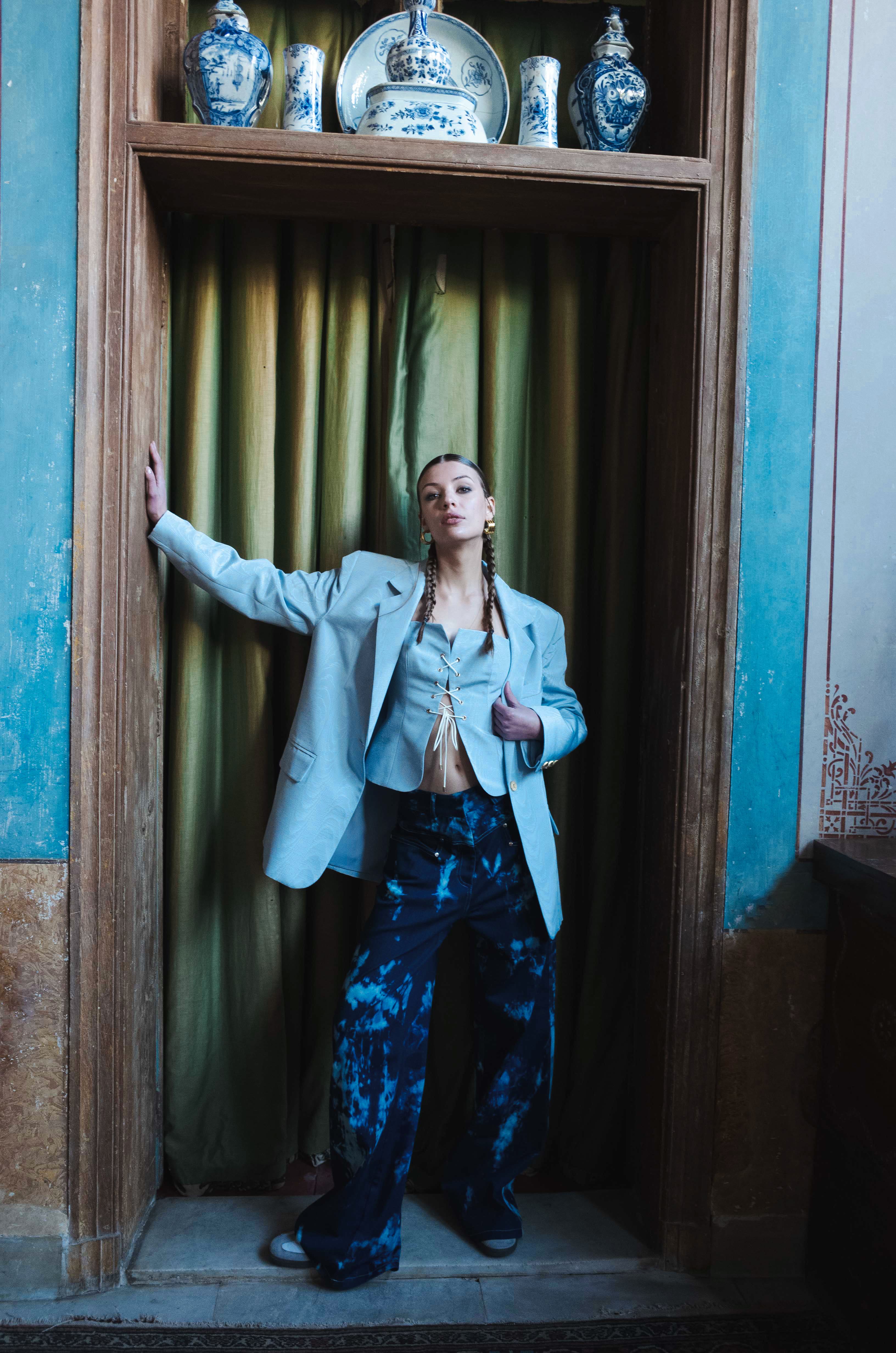 MEXICO BLAZER WAVY BLUE OS