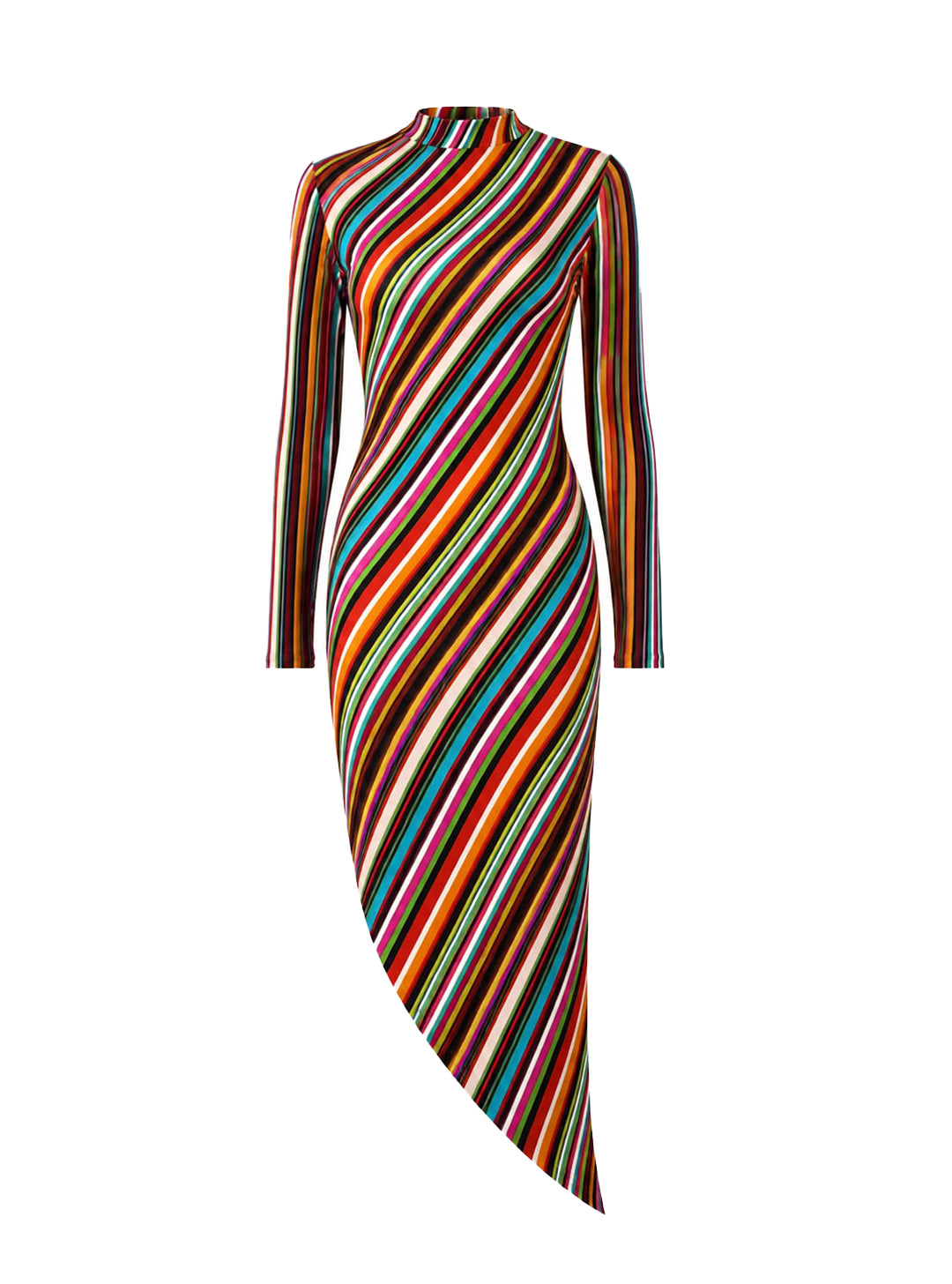 RIO DRESS STRIPED MULTICOLOR