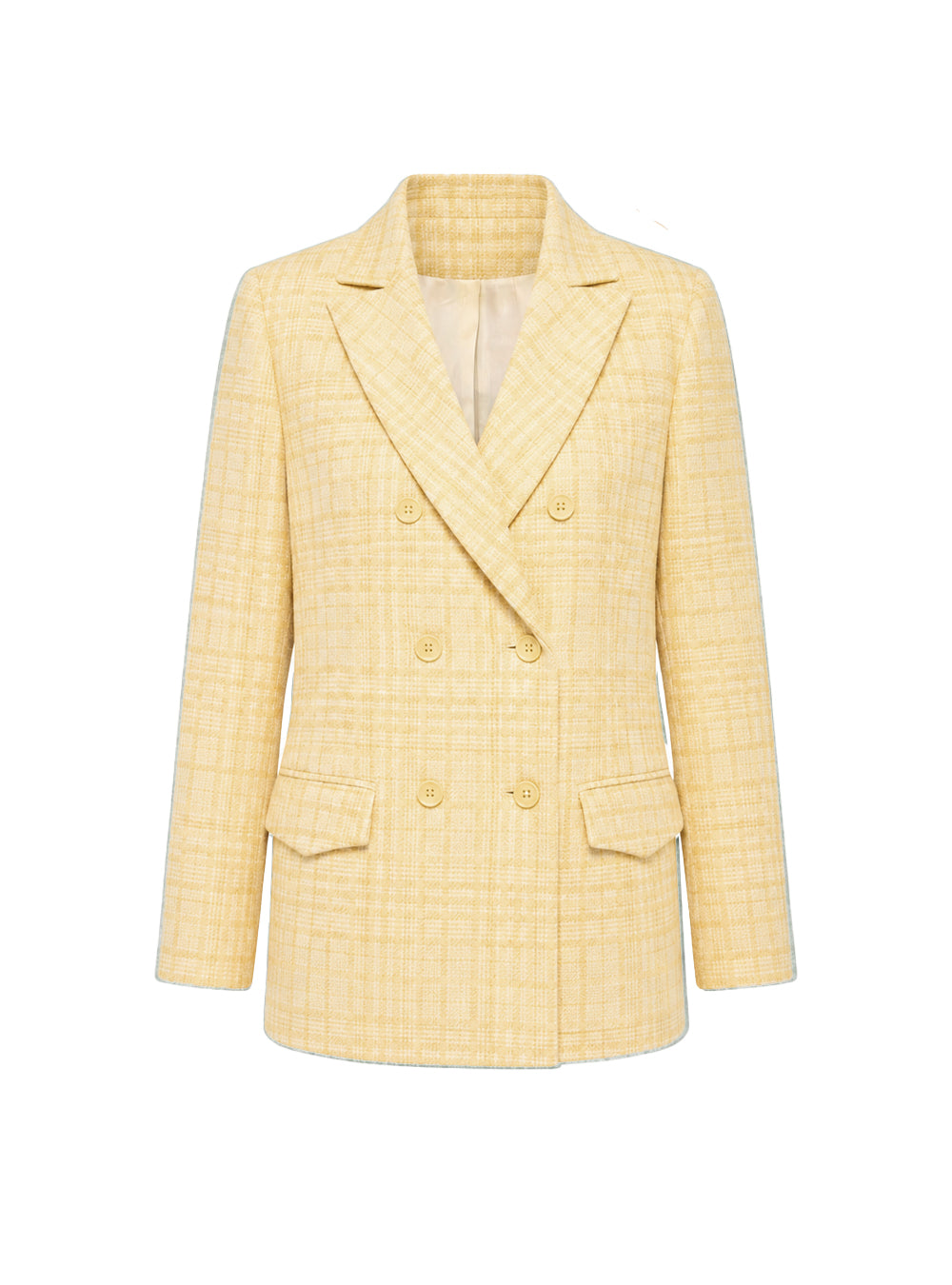 ROME BLAZER CARREAUX BUTTER YELLOW