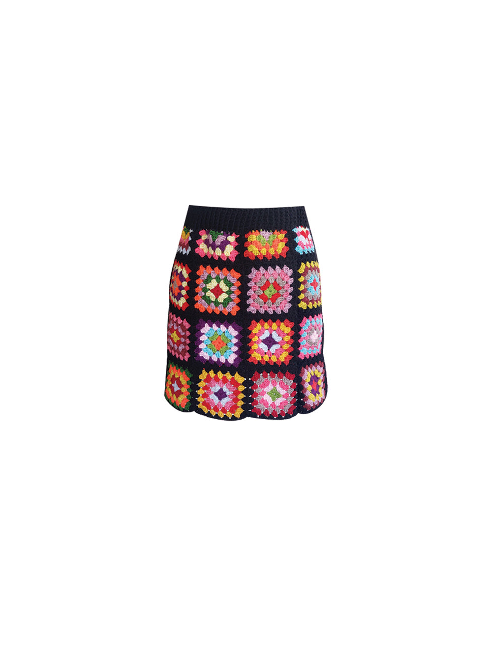 SARAY SKIRT BLACK PASTEL
